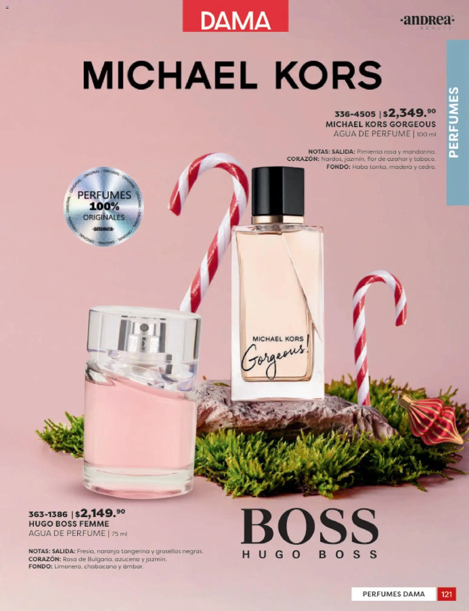 Nuevas ofertas de Andrea válidas en toda la República Mexicana desde el 31.10.2025. ¡Encuentra las mejores ofertas en Andrea catálogo Beauty! | Página: 121 | Productos: Pimienta, Agua, Perfume