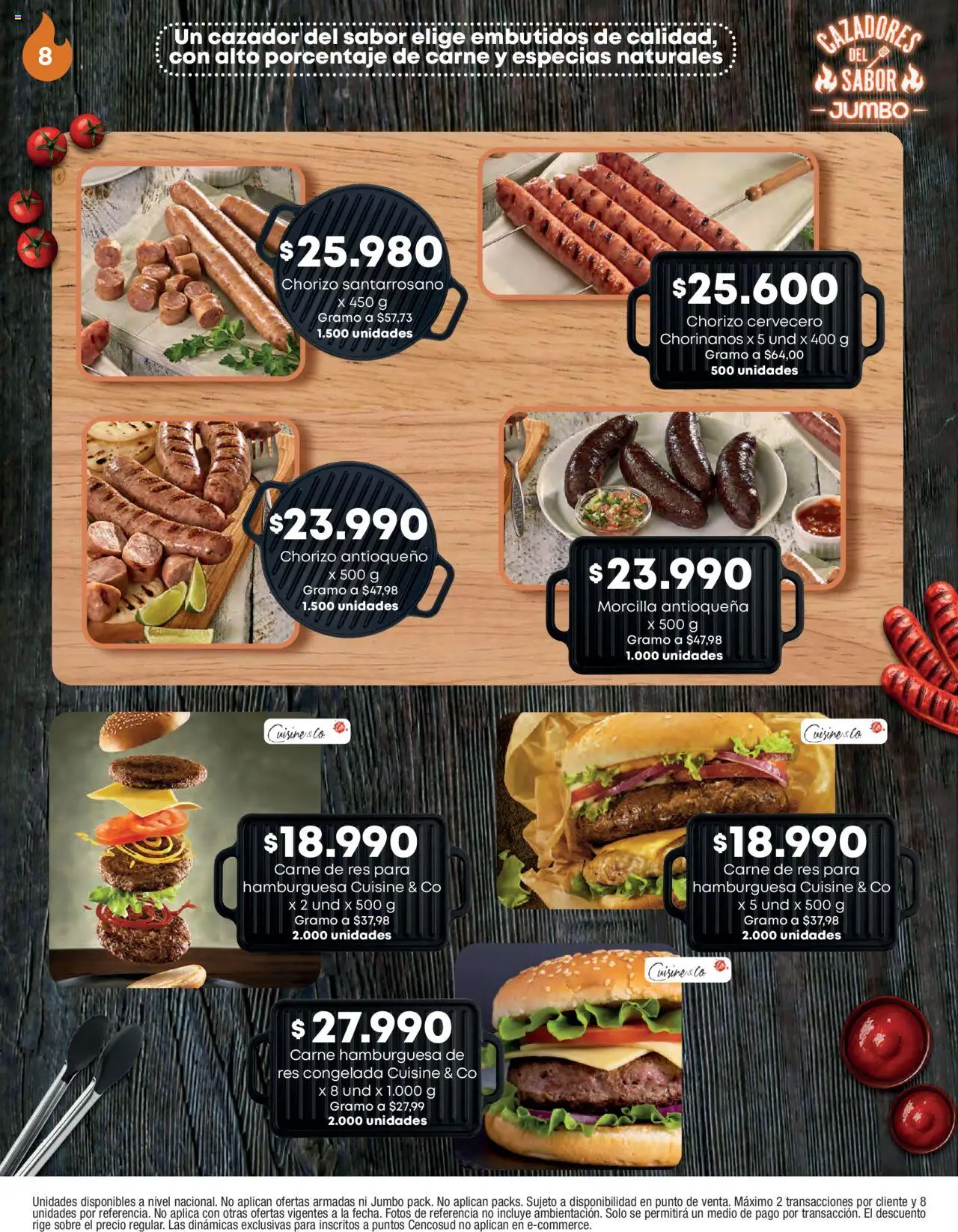 Jumbo revista - valida desde el 15.10.2025 | Página: 8 | Productos: Sobre, Chorizo, Morcilla