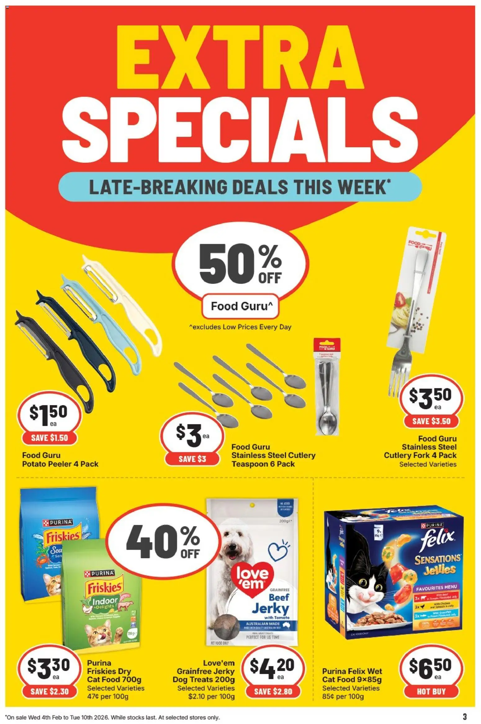IGA catalogue - valid from 04.02.2026 | Page: 4 | Products: Cutlery, Beef