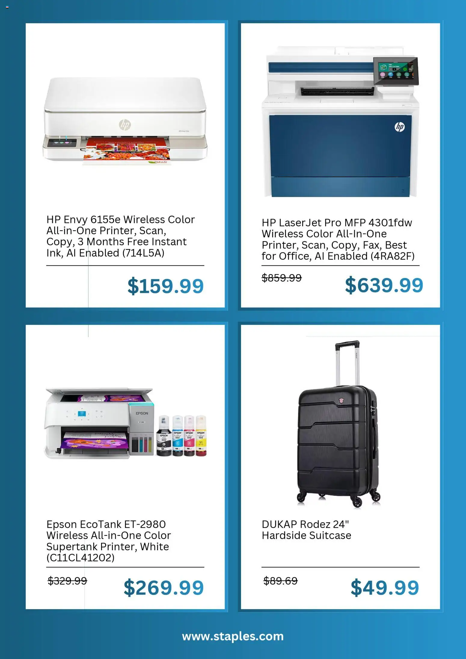 Staples Weekly Ad - valid from 11.01.2026 | Page: 5 | Products: Suitcase