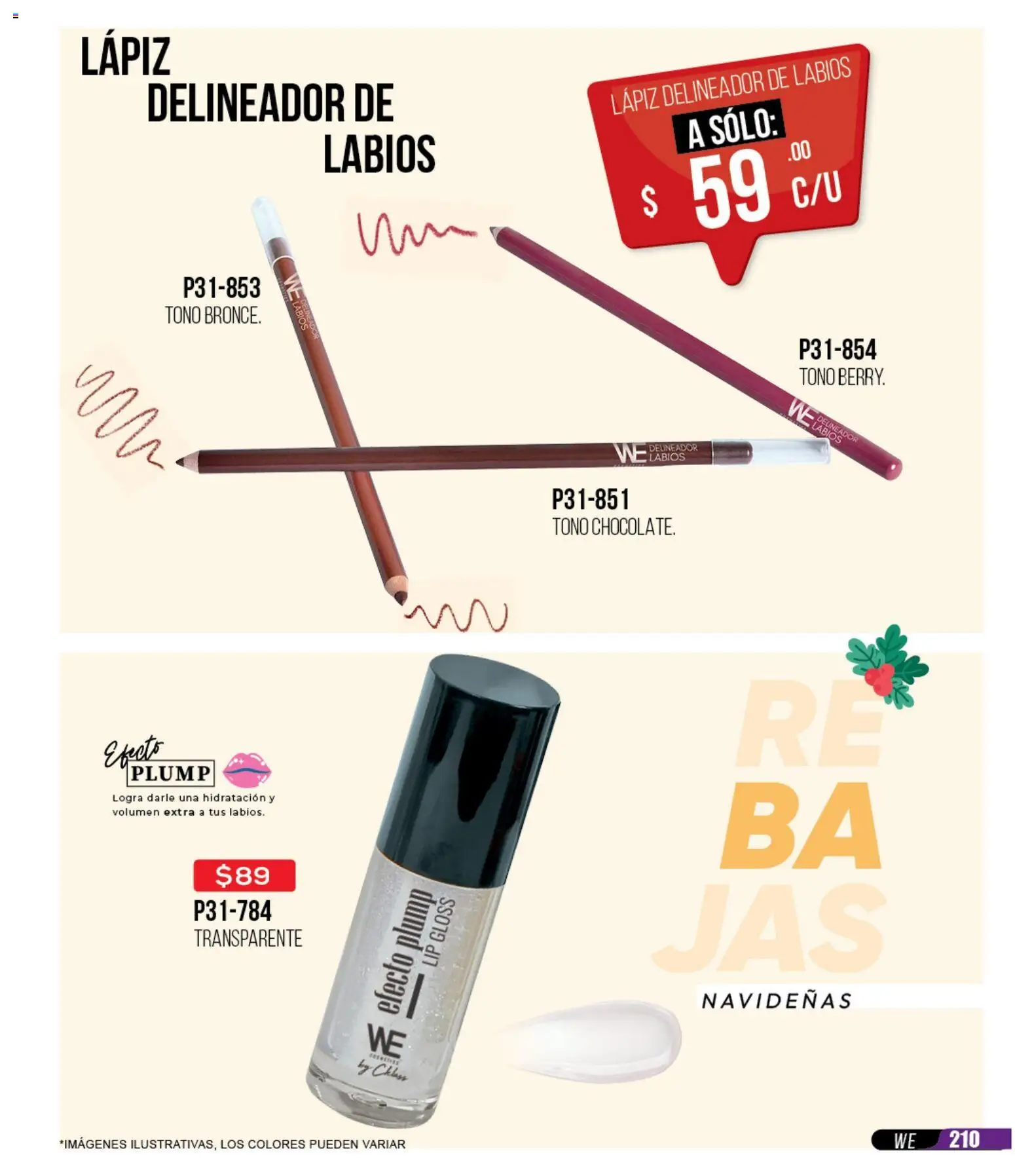 Nuevas ofertas de Cklass válidas en toda la República Mexicana desde el 30.11.2025. ¡Encuentra las mejores ofertas en Cklass catálogo Rebajas Navideñas Ropa! | Página: 211 | Productos: Delineador