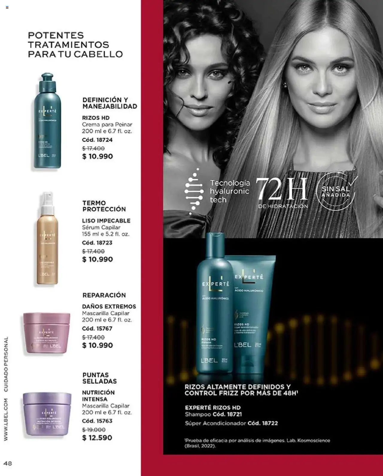 Catálogo L'Bel Campaña 17 │ válido desde el 14.10.2025 | Página: 48 | Productos: Sal, Acondicionador, Termo, Crema