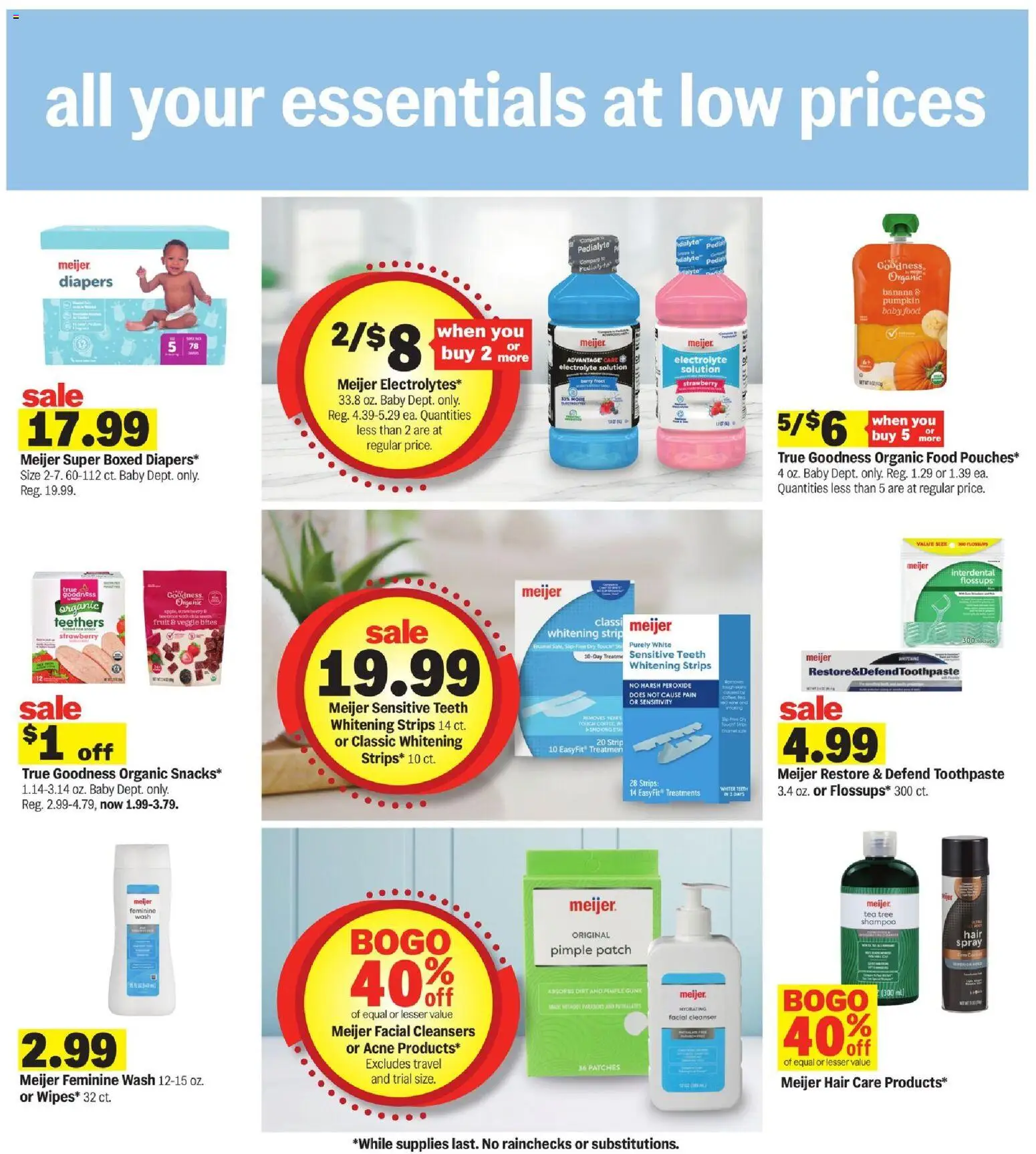 Meijer Weekly Ad - valid from 22.04.2026 | Page: 25 | Products: Shampoo, Tea, Baby food, Pumpkin