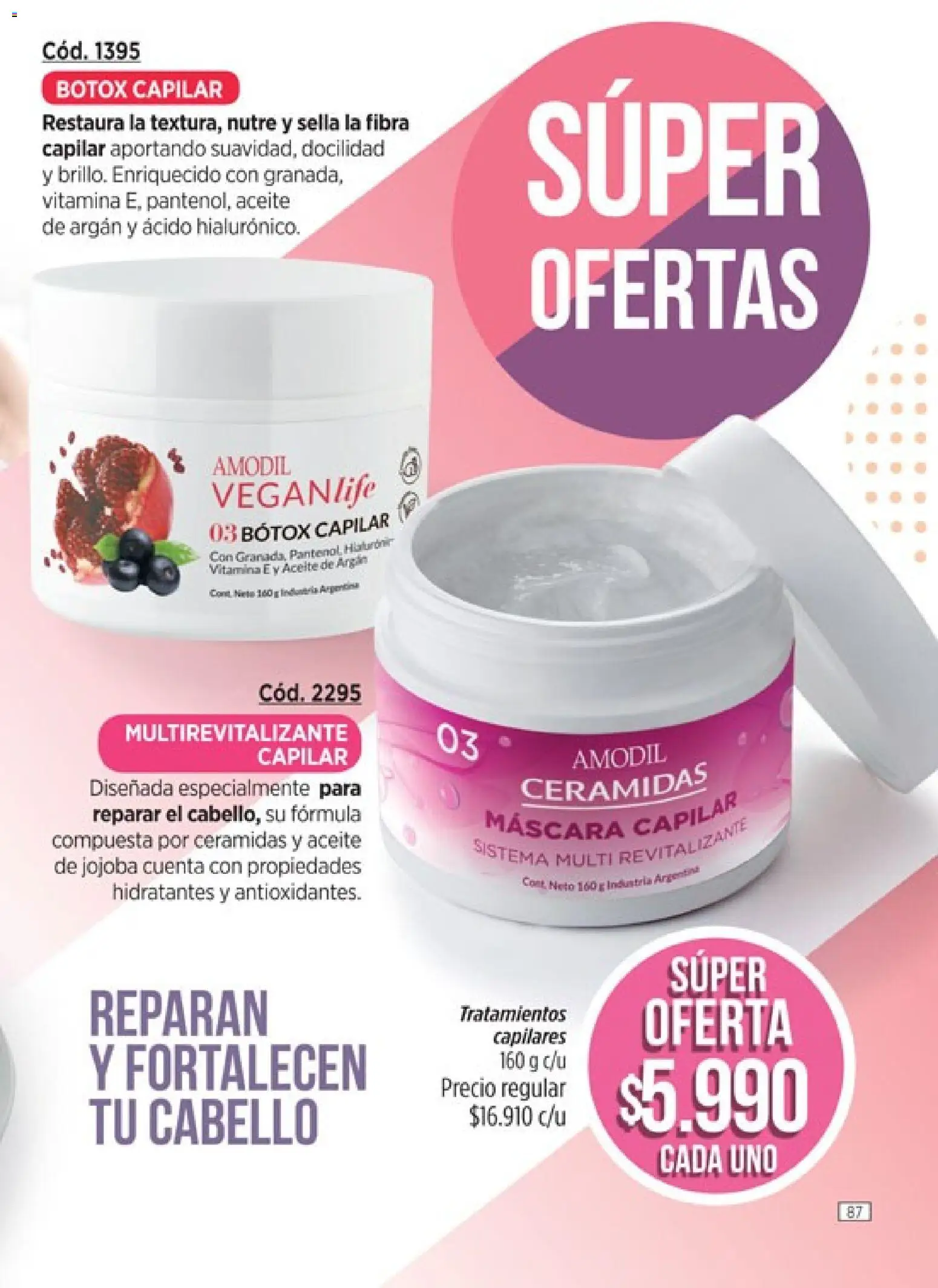 Amodil - Campaña 8 │ válido desde el 08.04.2026 | Página: 87 | Productos: Aceite, Máscara