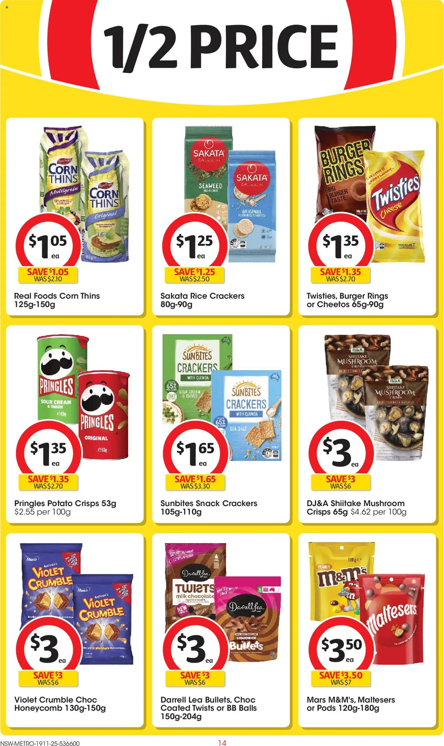 Coles catalogue - valid from 19.11.2025 | Page: 14 | Products: Chocolate, Rice, Sour cream, Cream