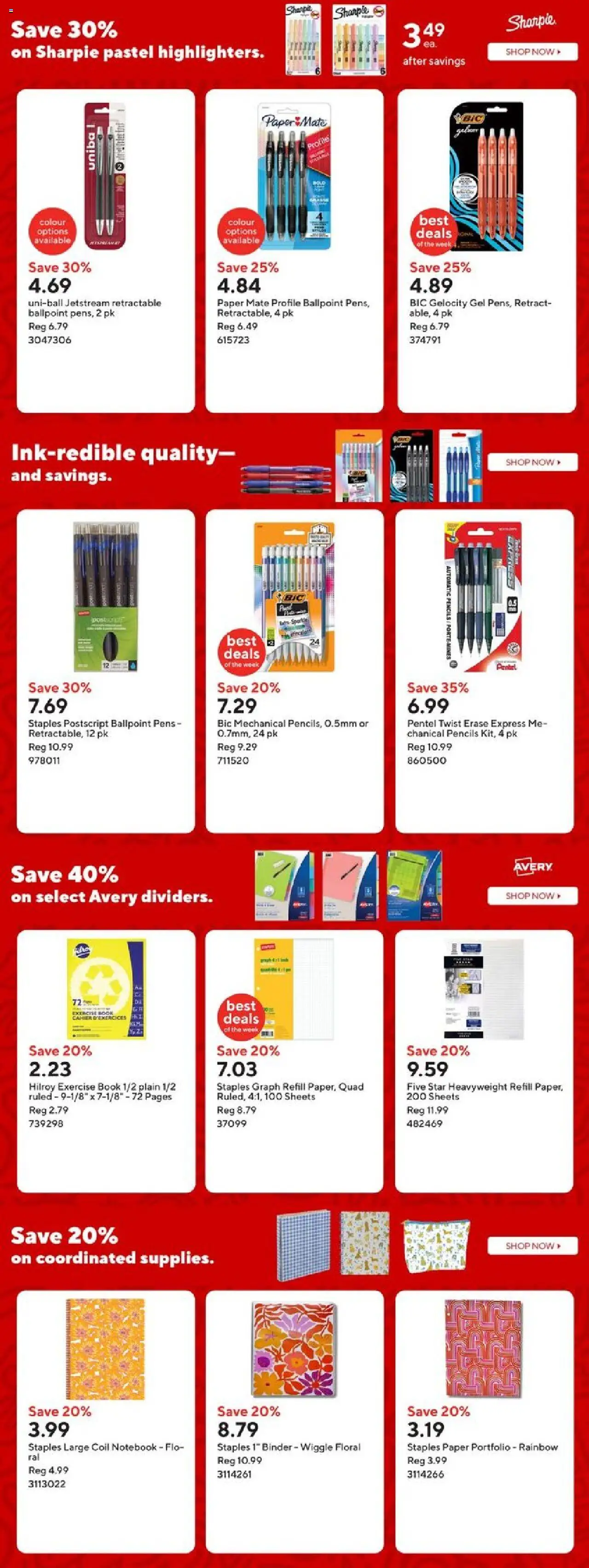 Staples flyer valid from 08.08.2025 | Page: 12 | Products: Notebook