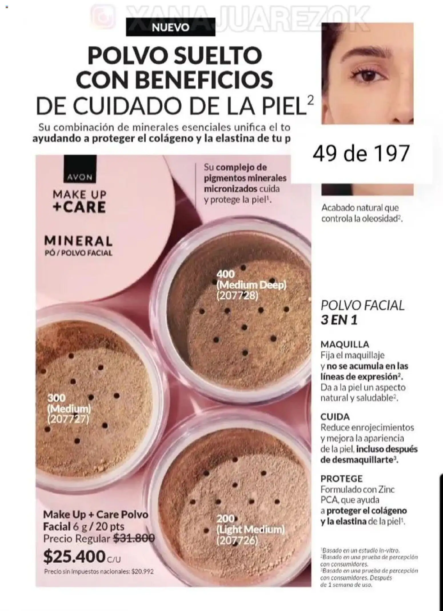 Catálogo AVON Campaña 15/2025 │ válido desde el 23.10.2025 | Página: 43 | Productos: Maquillaje, Polvo