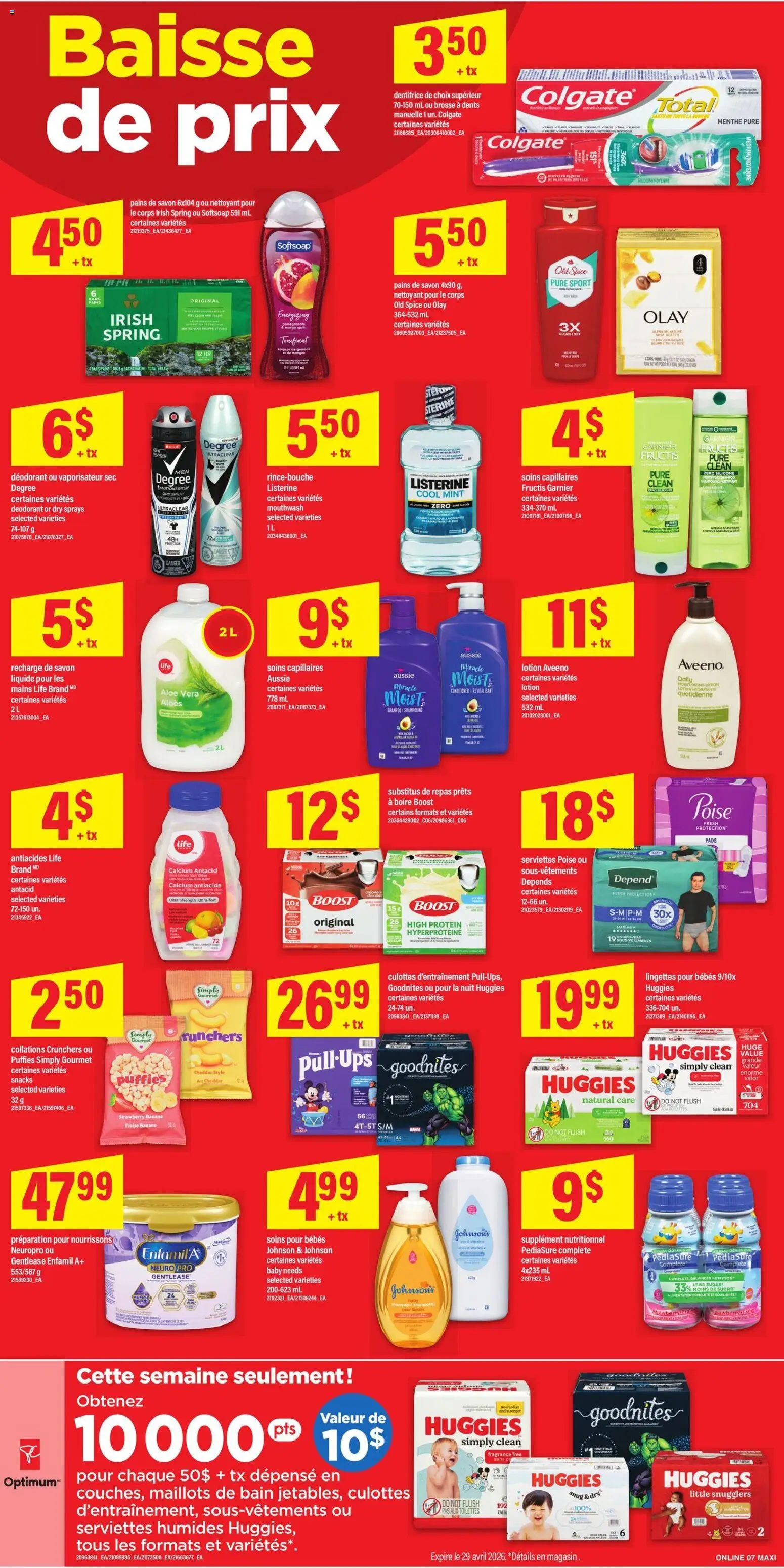 Maxi flyer valid from 23.04.2026 | Page: 10 | Products: PC, Shampoo, Mouthwash, Underwear