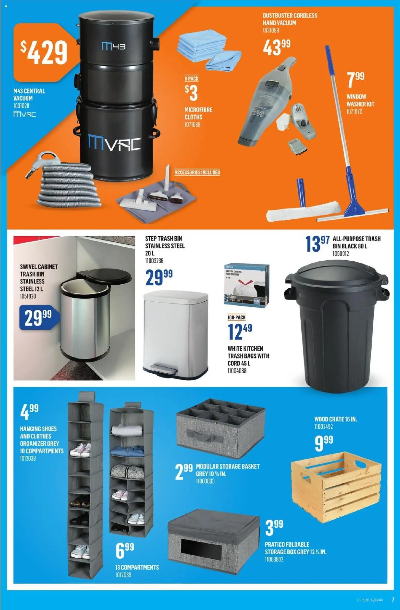 Canac flyer valid from 19.03.2026 | Page: 7 | Products: Cabinet, Box, Shoes, Clothes