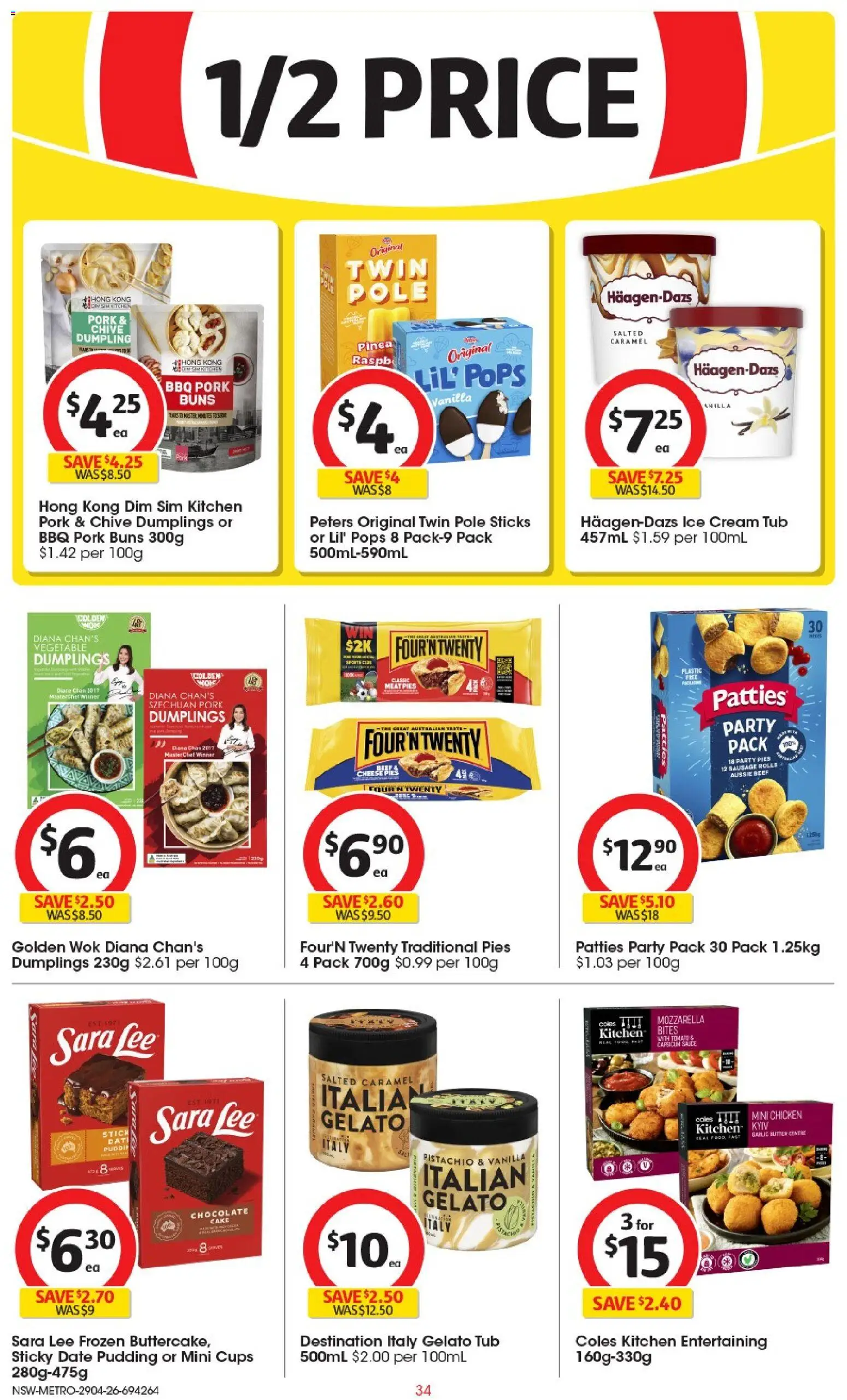 Coles catalogue - valid from 29.04.2026 | Page: 34 | Products: Chocolate, Cream, Sauce, Garlic