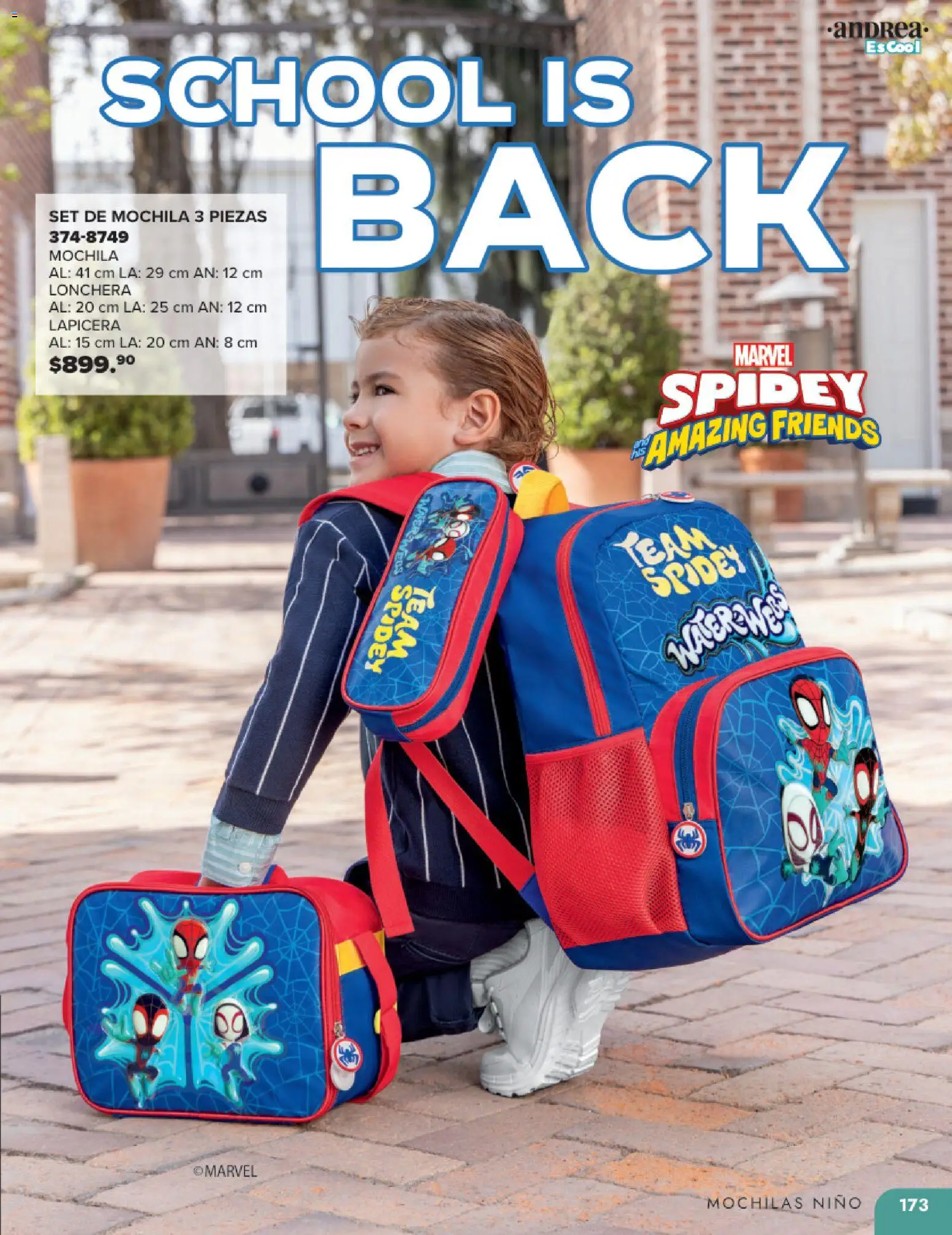 Nuevas ofertas de Andrea válidas en toda la República Mexicana desde el 25.05.2025. ¡Encuentra las mejores ofertas en Andrea catálogo Colegial ! | Página: 173 | Productos: Mochila
