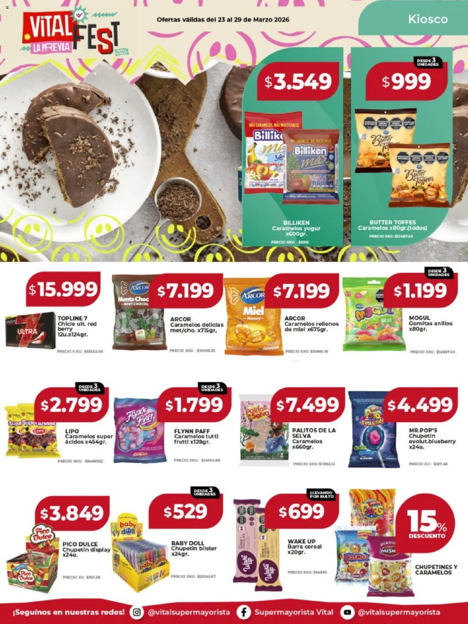 Vital ofertas │ válido desde el 23.03.2026 | Página: 18 | Productos: Pico, Gomitas, Yogur, Chicle