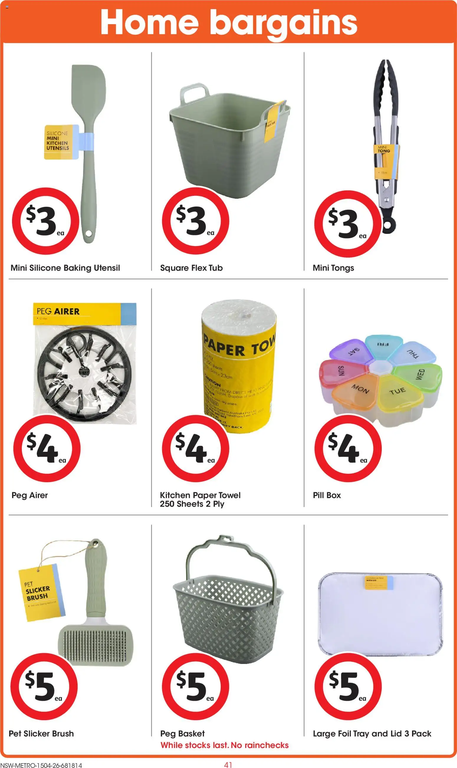 Coles catalogue - valid from 15.04.2026 | Page: 41 | Products: Box, Basket, Brush, Utensils