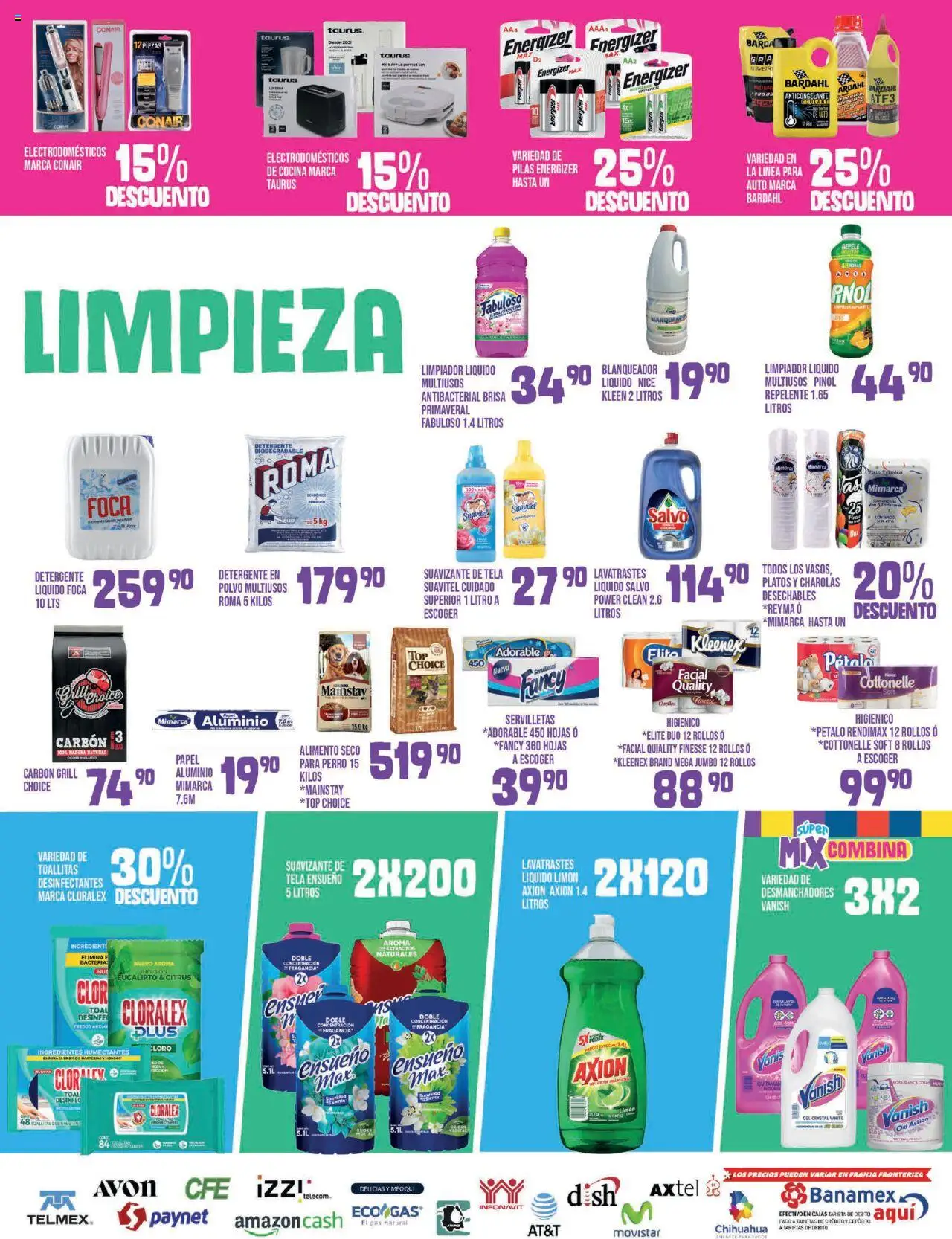 Nuevas ofertas de Alsuper válidas en toda la República Mexicana desde el 01.08.2025. ¡Encuentra las mejores ofertas en Alsuper - Folleto - Chihuahua Estado! | Página: 5 | Productos: Detergente, Limón, Polvo, Pilas