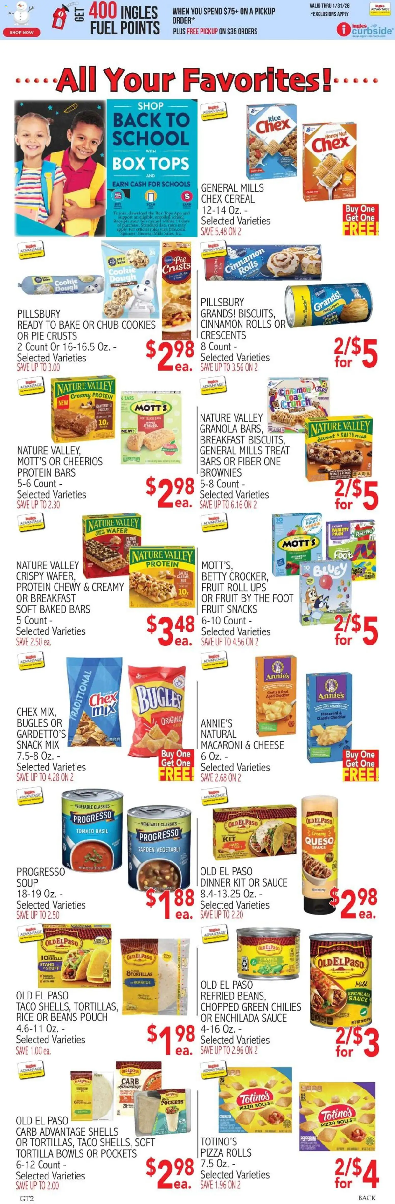 Ingles Weekly Ad - valid from 07.01.2026 | Page: 6 | Products: Box, Chocolate, Rice, Chocolate Chip
