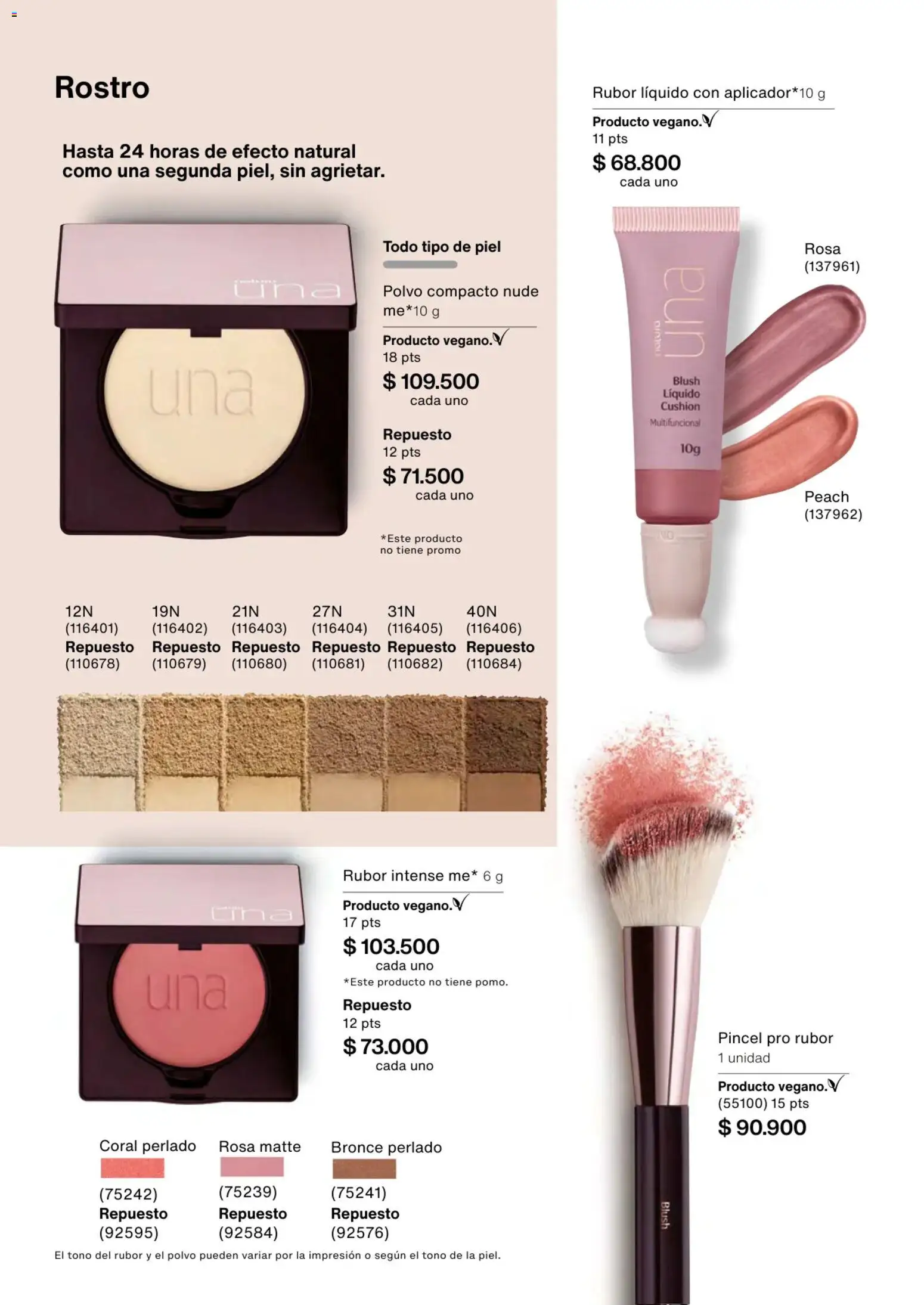 Natura revista - valida desde el 01.02.2026 | Página: 82 | Productos: Polvo compacto, Rubor, Polvo