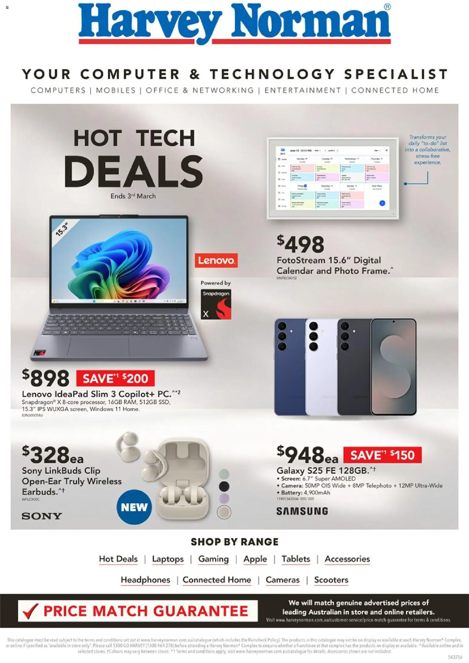 Harvey Norman catalogue - valid from 19.02.2026 | Page: 1 | Products: Digital, Computer, Camera, Screen