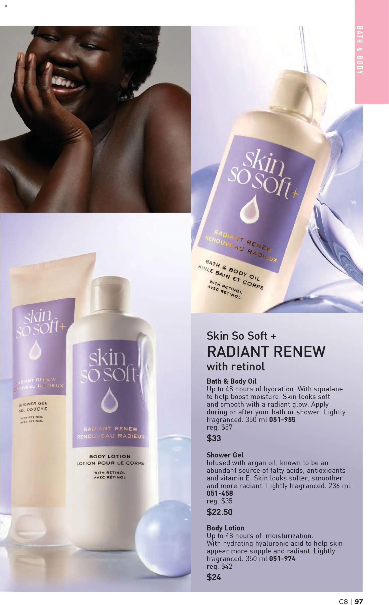 Avon flyer valid from 09.04.2026 | Page: 97 | Products: Body lotion, Bath, Shower, Oil