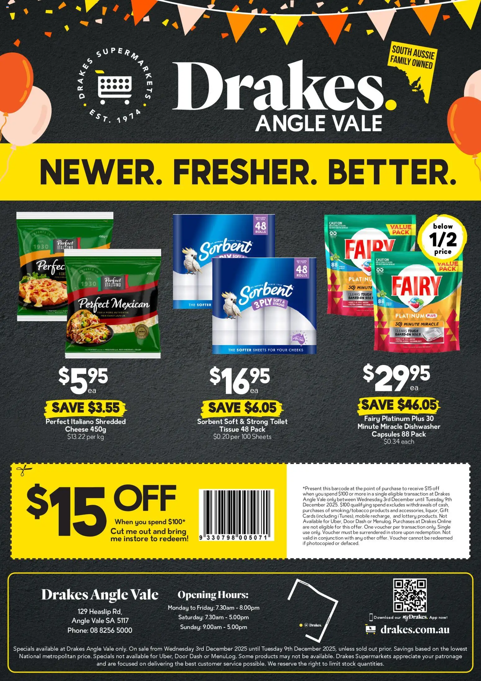 Drakes catalogue - valid from 03.12.2025 | Page: 2 | Products: Toilet, Door, Cheese, Mobile