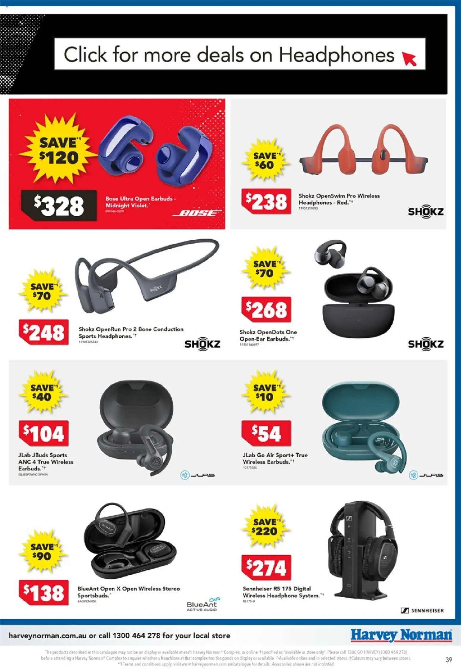 Harvey Norman catalogue - valid from 20.11.2025 | Page: 39 | Products: Accessories, Audio, Headphones, Stereo