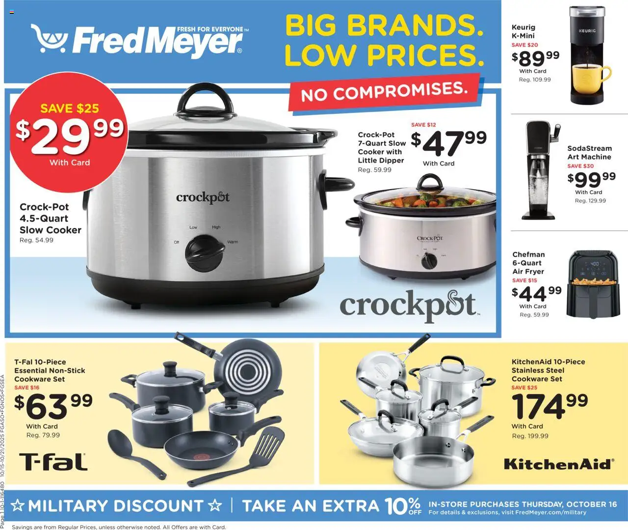 Fred Meyer Home & Apparel - valid from 15.10.2025 | Page: 1 | Products: Fryer, Cooker