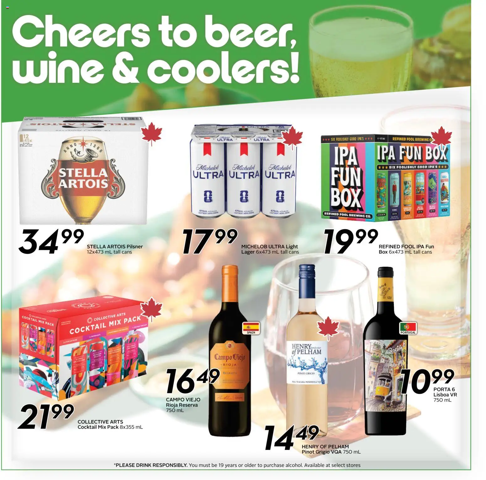 Sobeys flyer valid from 23.04.2026 | Page: 14 | Products: Box, Wine