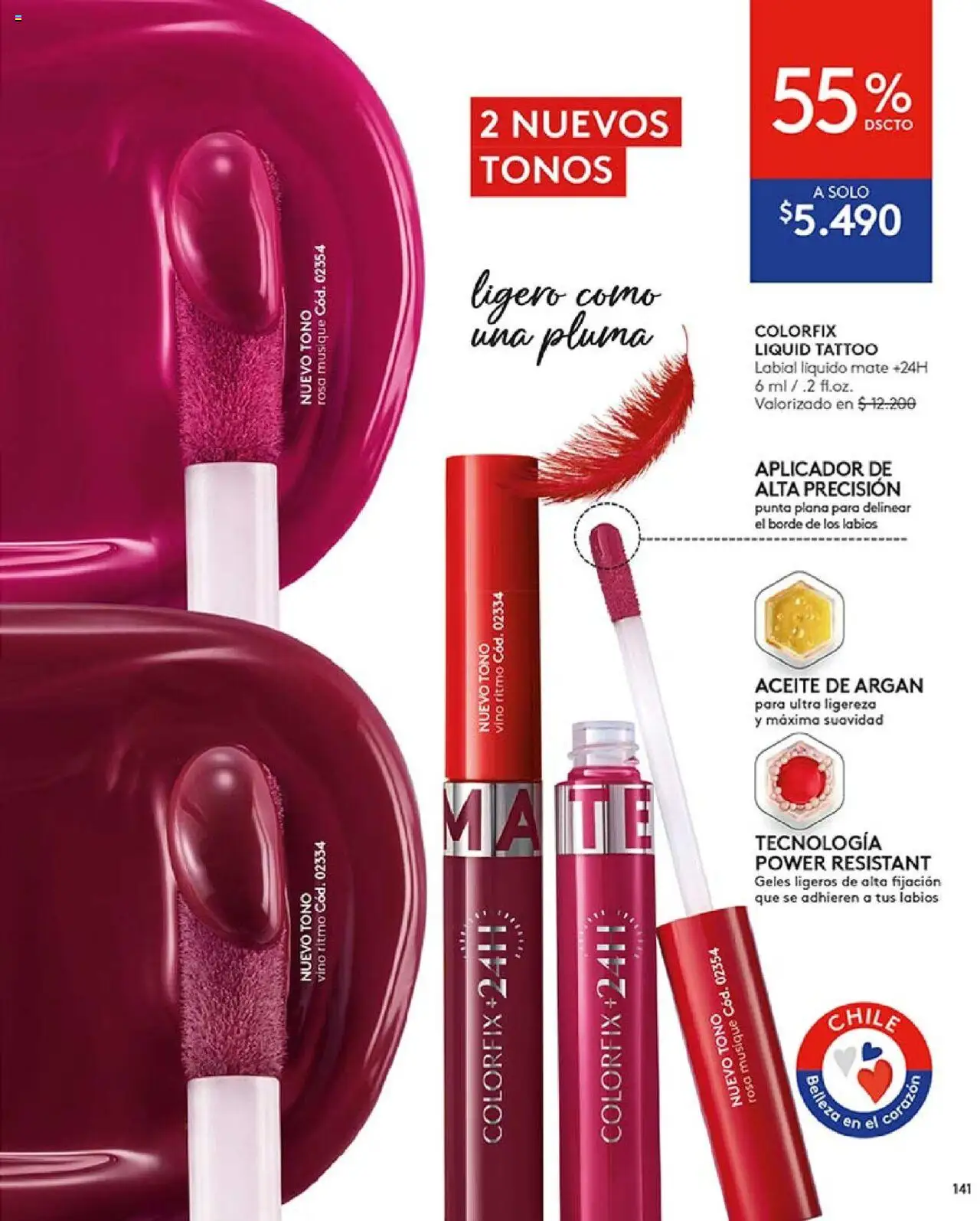 Catálogo Ésika Campaña 14 │ válido desde el 31.08.2025 | Página: 145 | Productos: Mate, Vino, Labial, Aceite