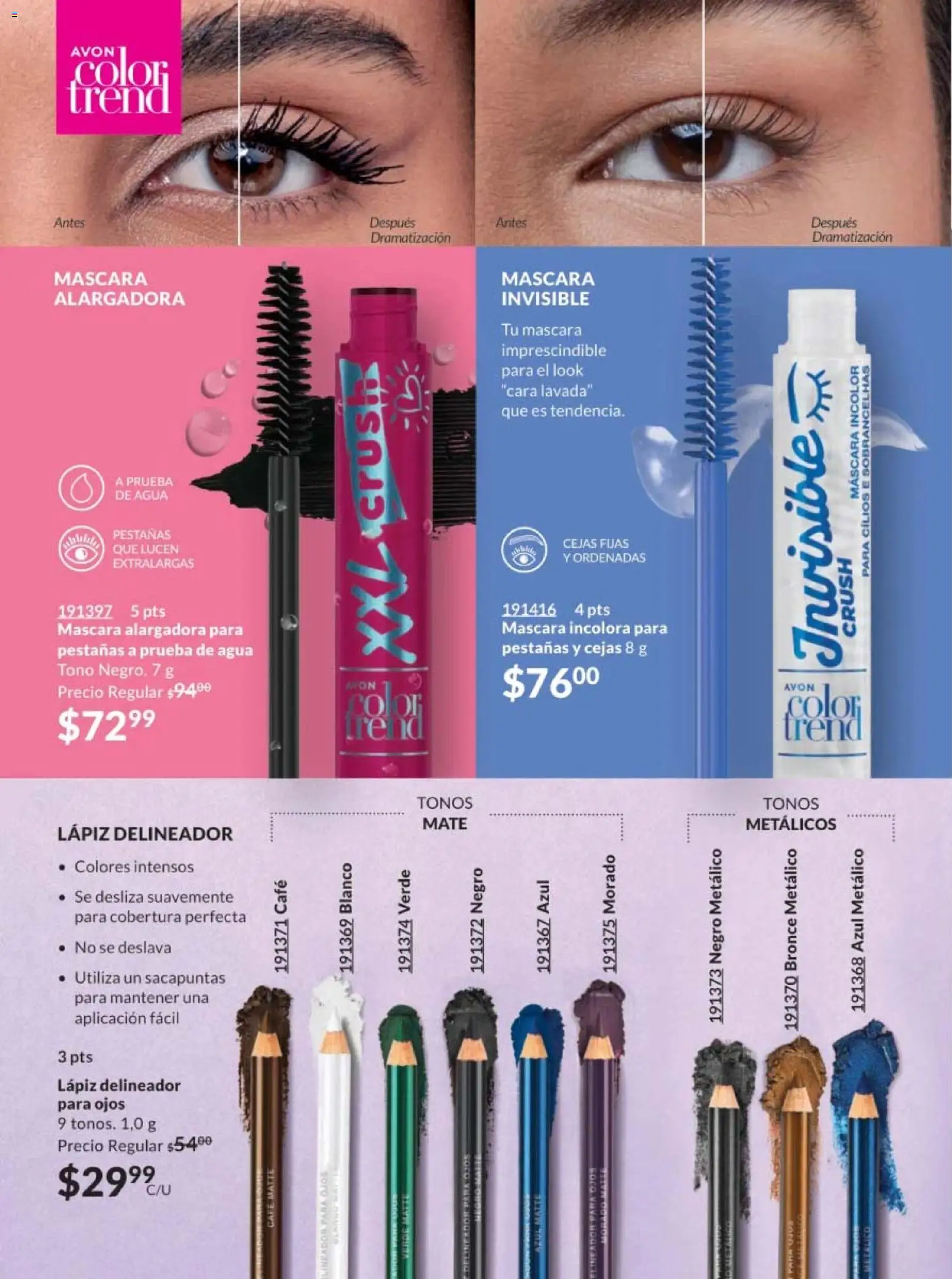 Nuevas ofertas de AVON válidas en toda la República Mexicana desde el 07.11.2025. ¡Encuentra las mejores ofertas en AVON campaña 17 2025! | Página: 138 | Productos: Sacapuntas, Agua, Café, Mate