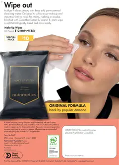 Preview of Nutrimetics Catalogue Summer essentials - valid from 01.01.2026 | Page: 28 | Products: Makeup, Tissues, Vitamin