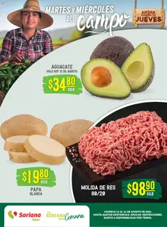Vista previa de Soriana - Martes y Miércoles del Campo Súper: Saltillo, nuevo folleto de la tienda, válido en México a partir del 12.08.2025