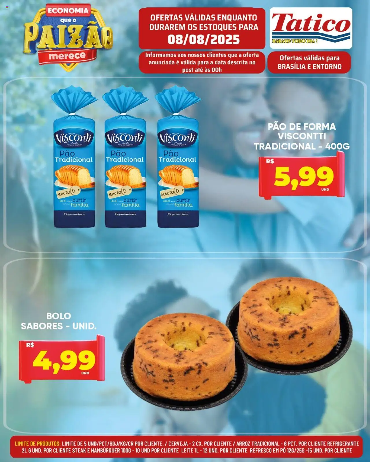 Tatico Folheto - válido de 08.08.2025 | Página: 5 | Produtos: Pó, Refresco, Arroz, Hambúrguer