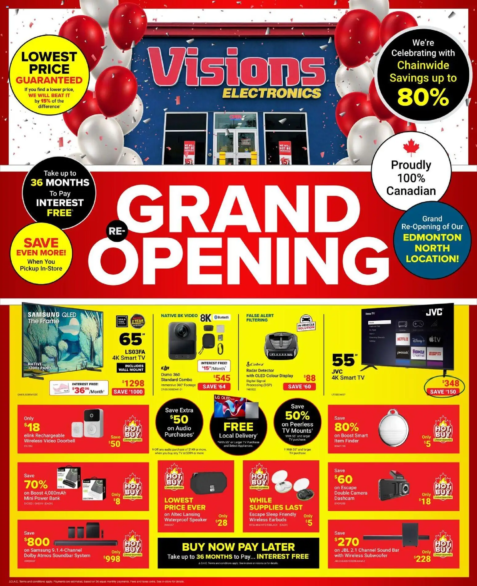 Visions flyer valid from 17.04.2026 | Page: 1 | Products: Tv, Audio, Camera, Speaker