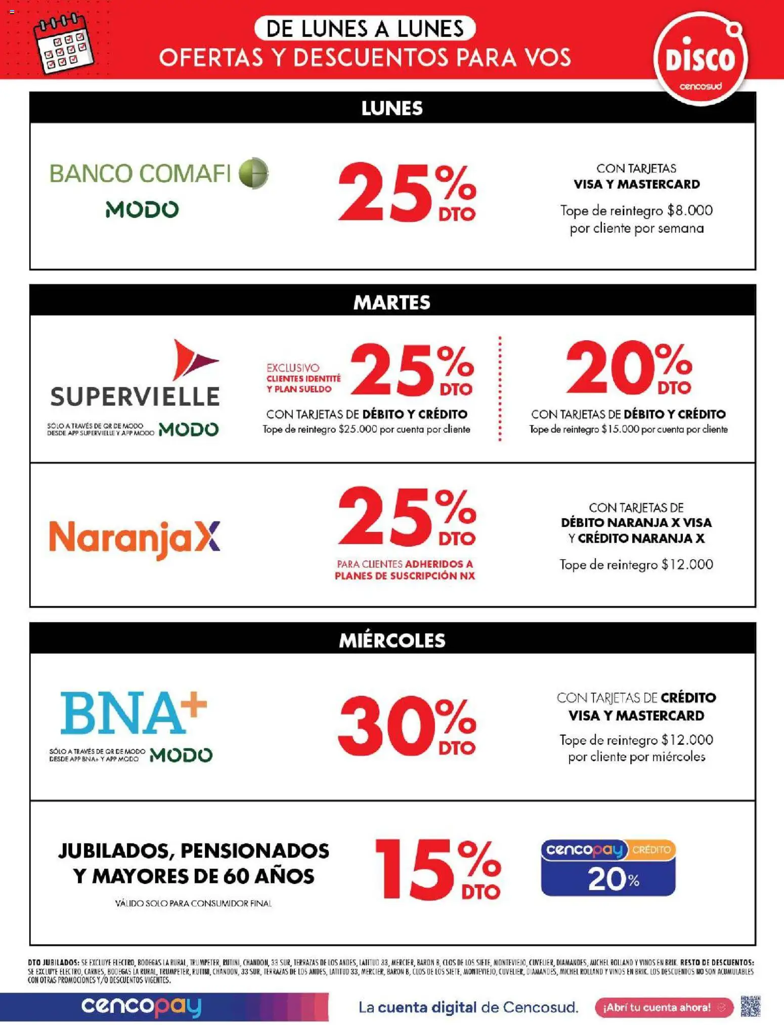 Disco - Ofertas │ válido desde el 26.12.2025 | Página: 9 | Productos: Disco, Banco