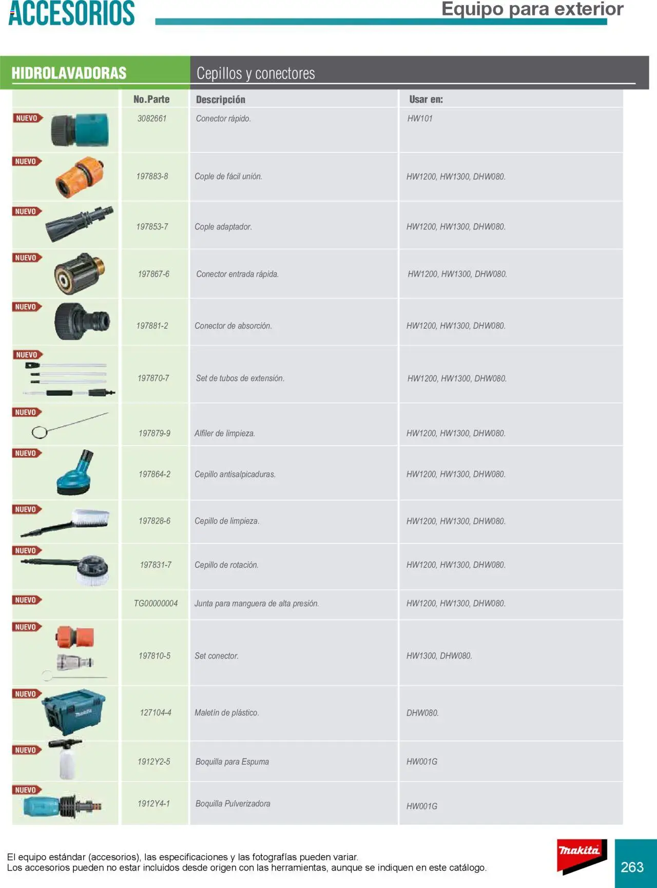 Nuevas ofertas de Makita válidas en toda la República Mexicana desde el 08.07.2024. ¡Encuentra las mejores ofertas en Makita catálogo Accesorios! | Página: 263 | Productos: Manguera, Cepillo, Espuma, Conector