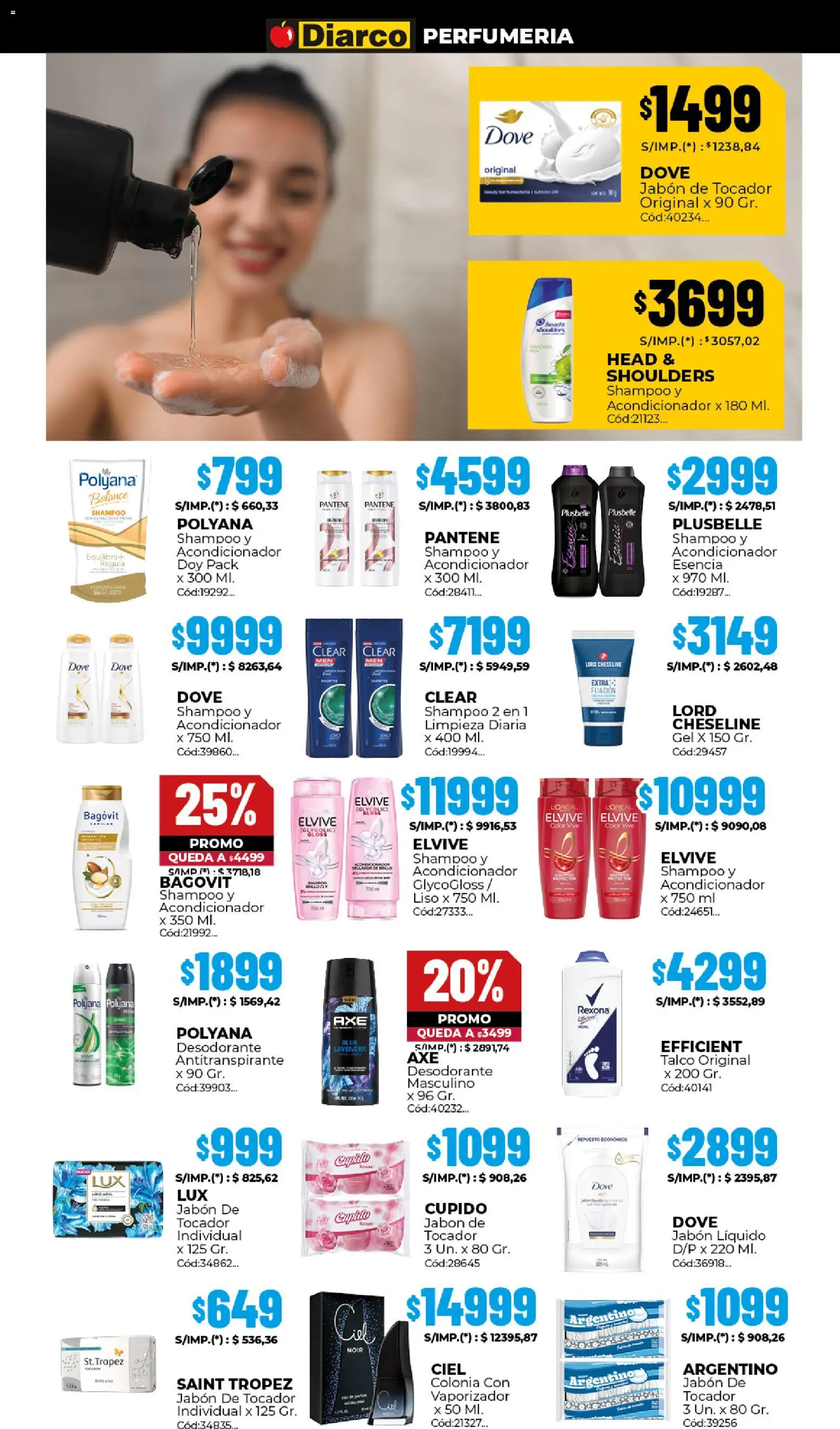 Diarco ofertas │ válido desde el 02.03.2026 | Página: 13 | Productos: Acondicionador, Individual, Jabón, Antitranspirante