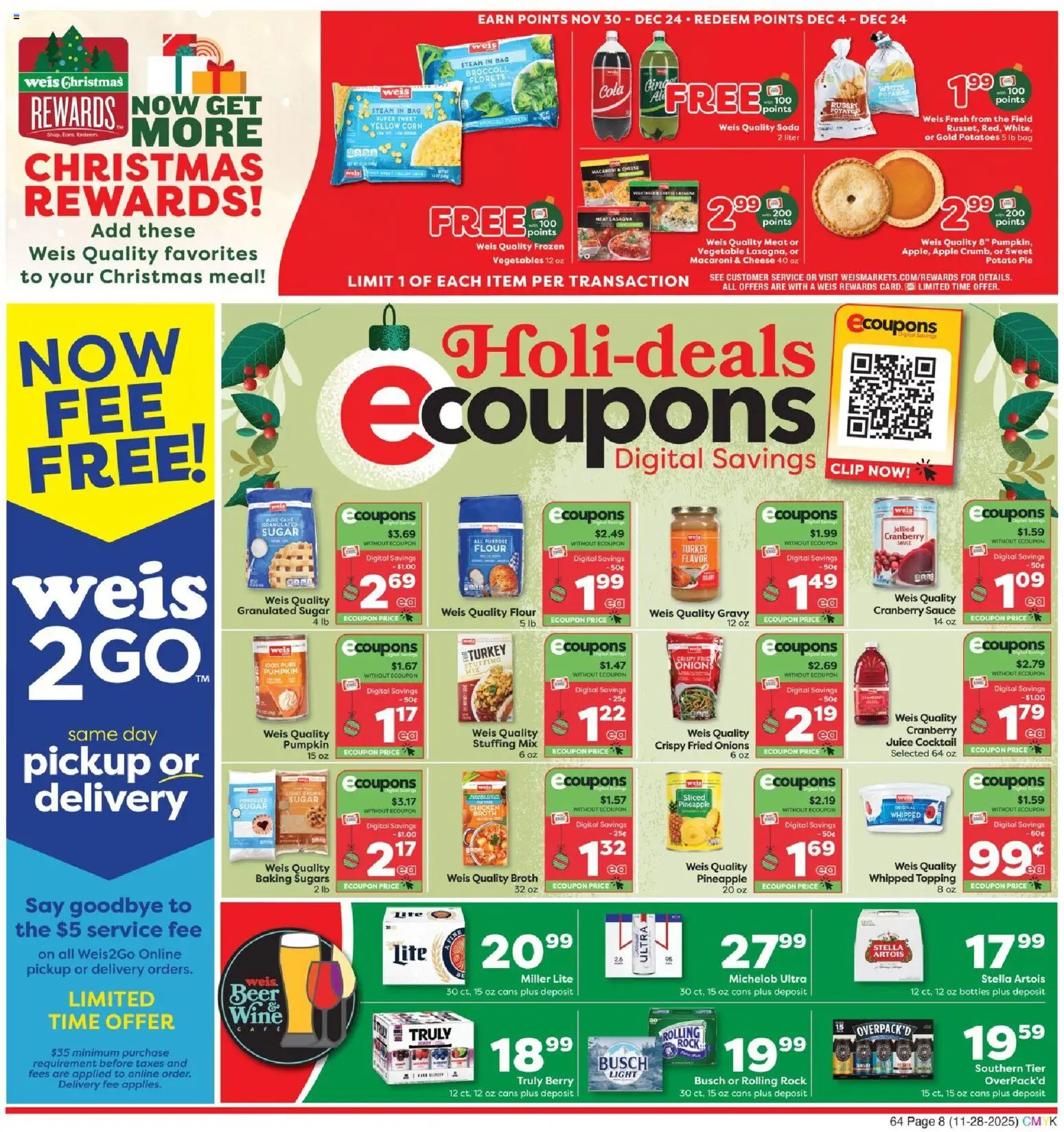 Weis Monthly Ad - NY - valid from 28.11.2025 | Page: 12 | Products: Pineapple, Potatoes, Sauce, Pc