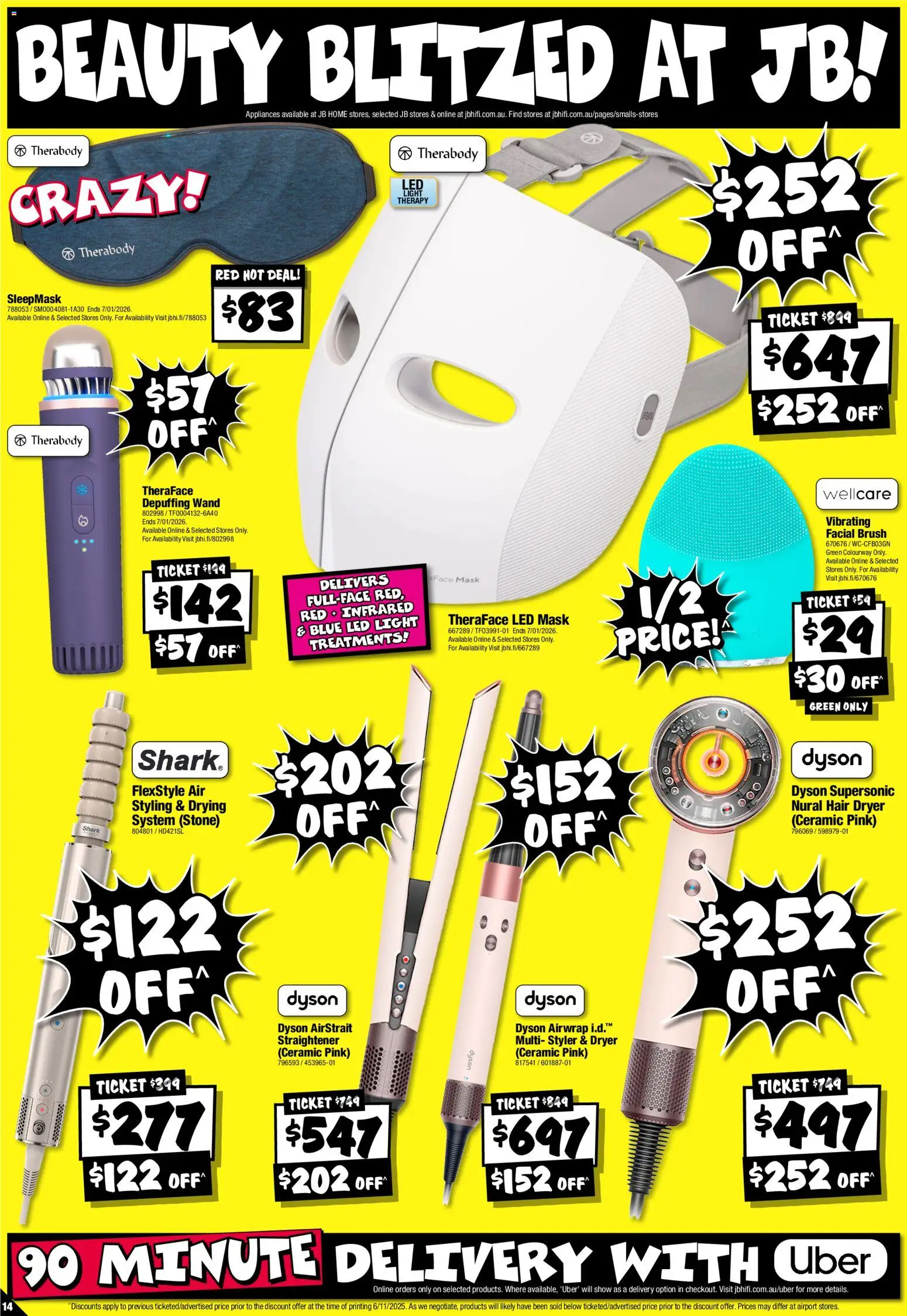 JB Hi-Fi catalogue - valid from 13.11.2025 | Page: 14 | Products: Light, Mask, Dryer, Hair dryer