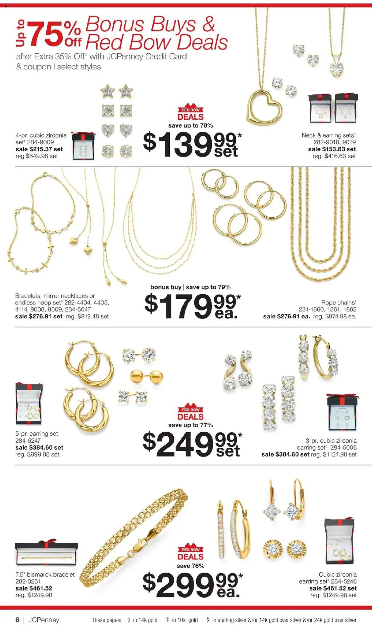 JCPenney Jewelry Sale - valid from 12.03.2026 | Page: 5 | Products: Mirror, Bow