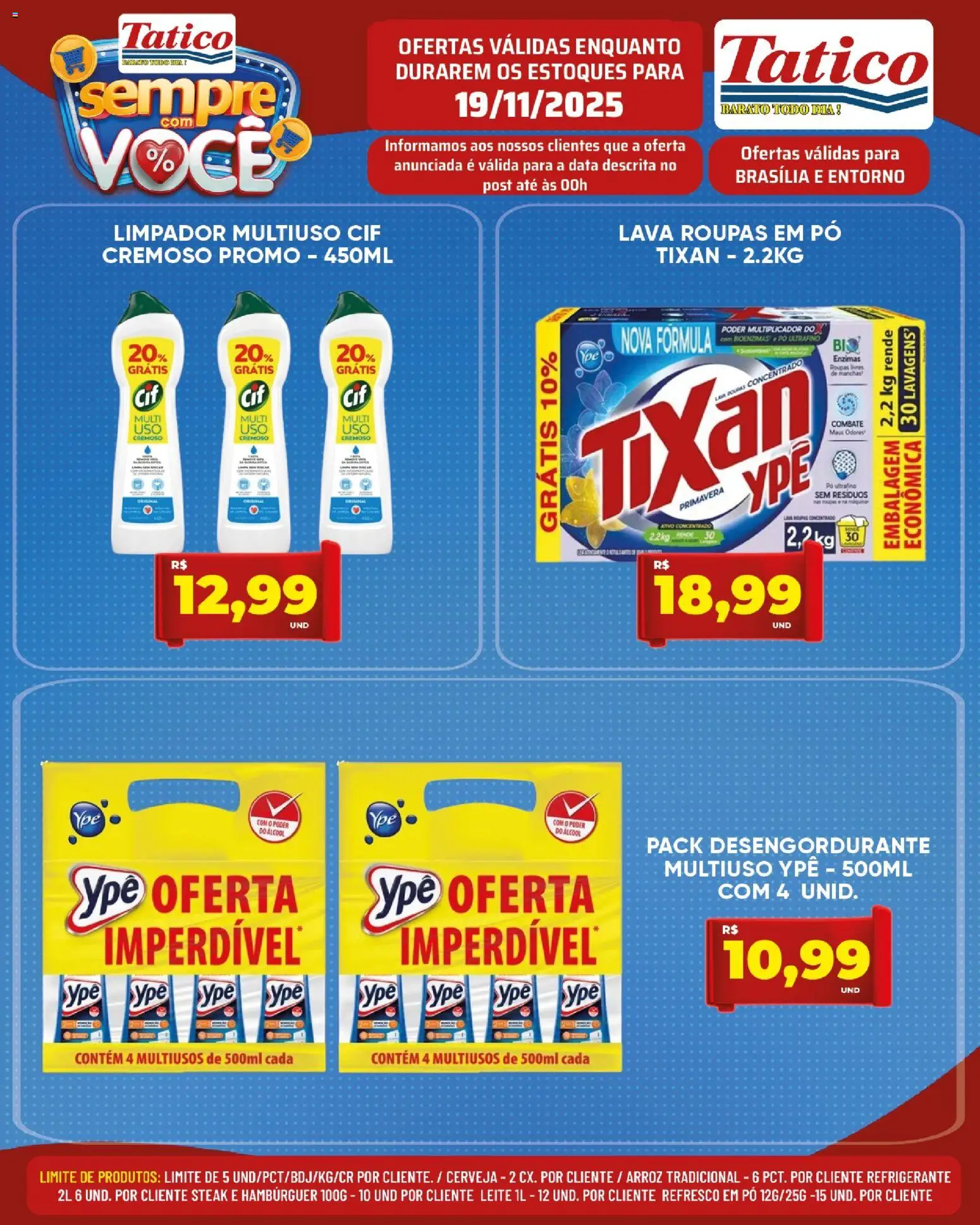 Tatico Folheto - válido de 20.11.2025 | Página: 44 | Produtos: Limpador multiuso, Desengordurante, Leite, Refrigerante
