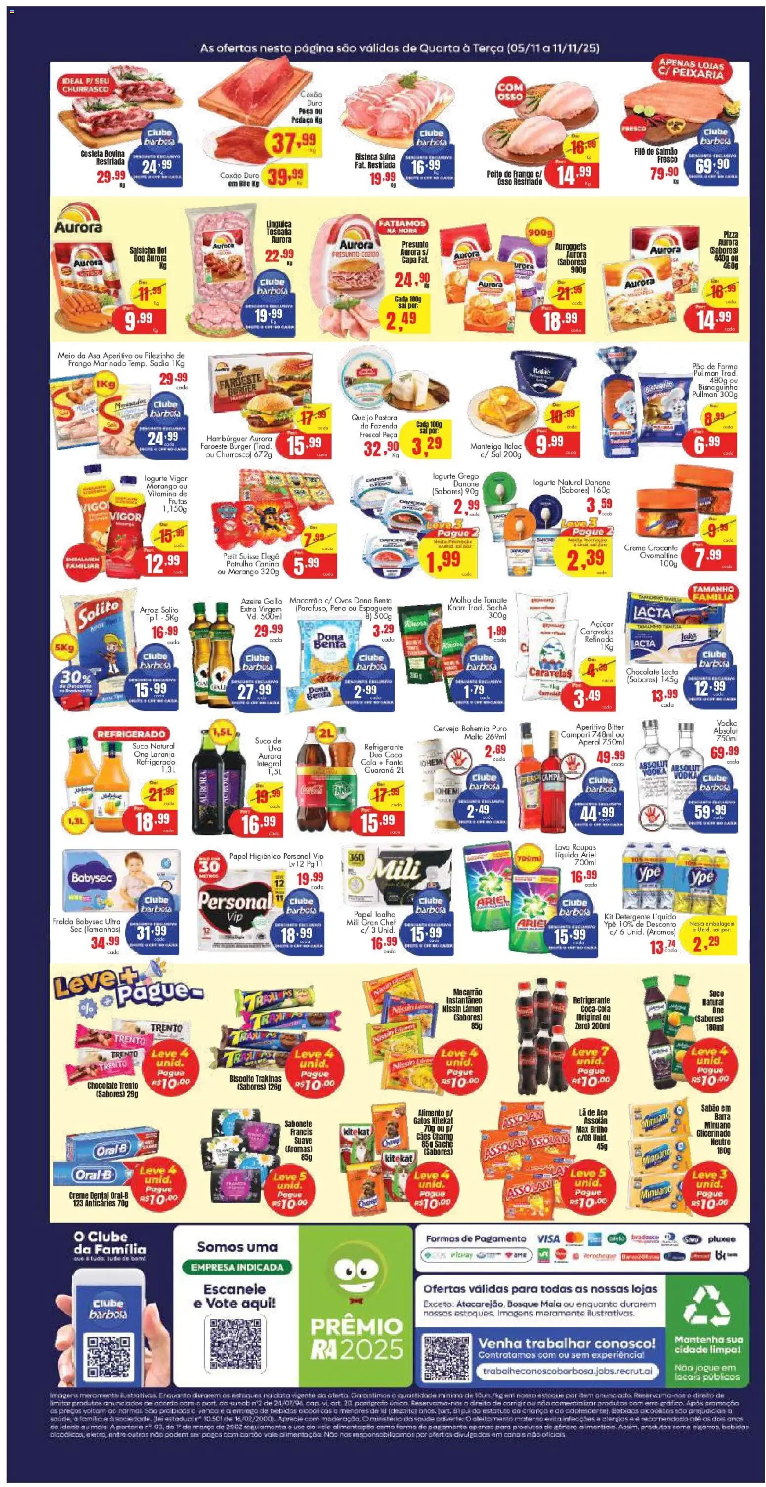 Barbosa Supermercados Folheto - válido de 05.11.2025 | Página: 2 | Produtos: Queijo, Pão, Suco, Creme
