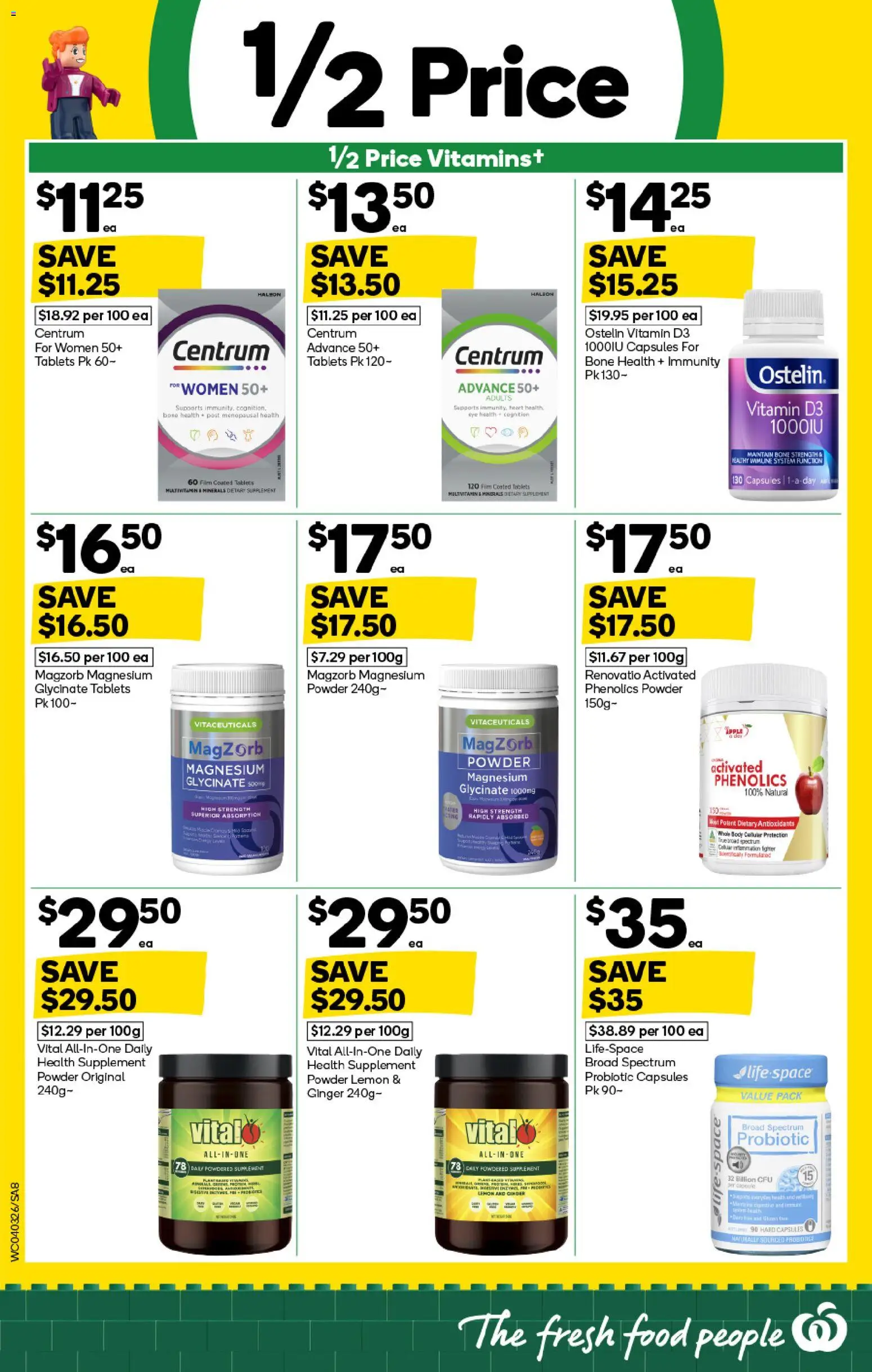 Woolworths catalogue - valid from 04.03.2026 | Page: 8 | Products: Powder, Lemon, Multivitamin, Tablets