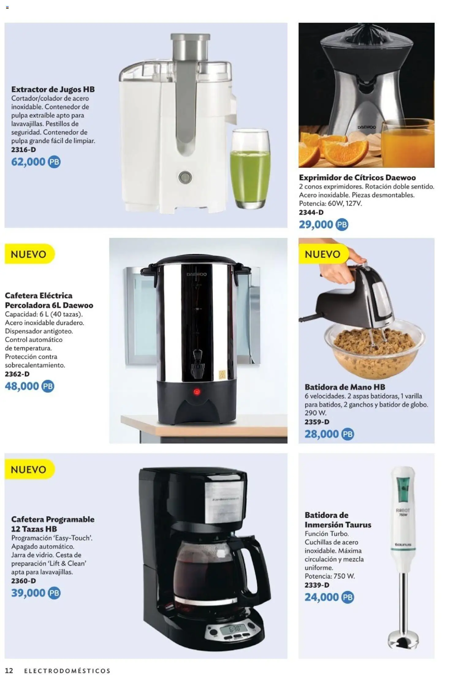 Nuevas ofertas de Betterware válidas en toda la República Mexicana desde el 05.01.2026. ¡Encuentra las mejores ofertas en Betterware Catálogo de Premios! | Página: 12 | Productos: Cafetera, Batidora, Extractor, Jarra