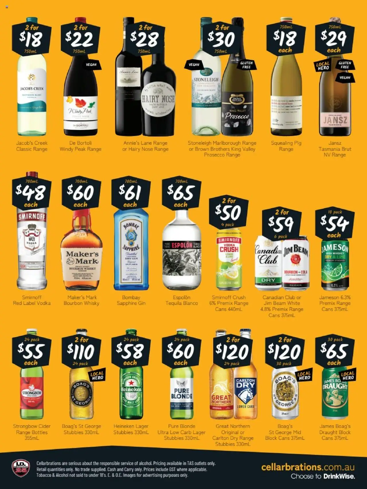 Cellarbrations catalogue - valid from 11.08.2025 | Page: 2 | Products: Bourbon, Gin, Vodka, Whiskey