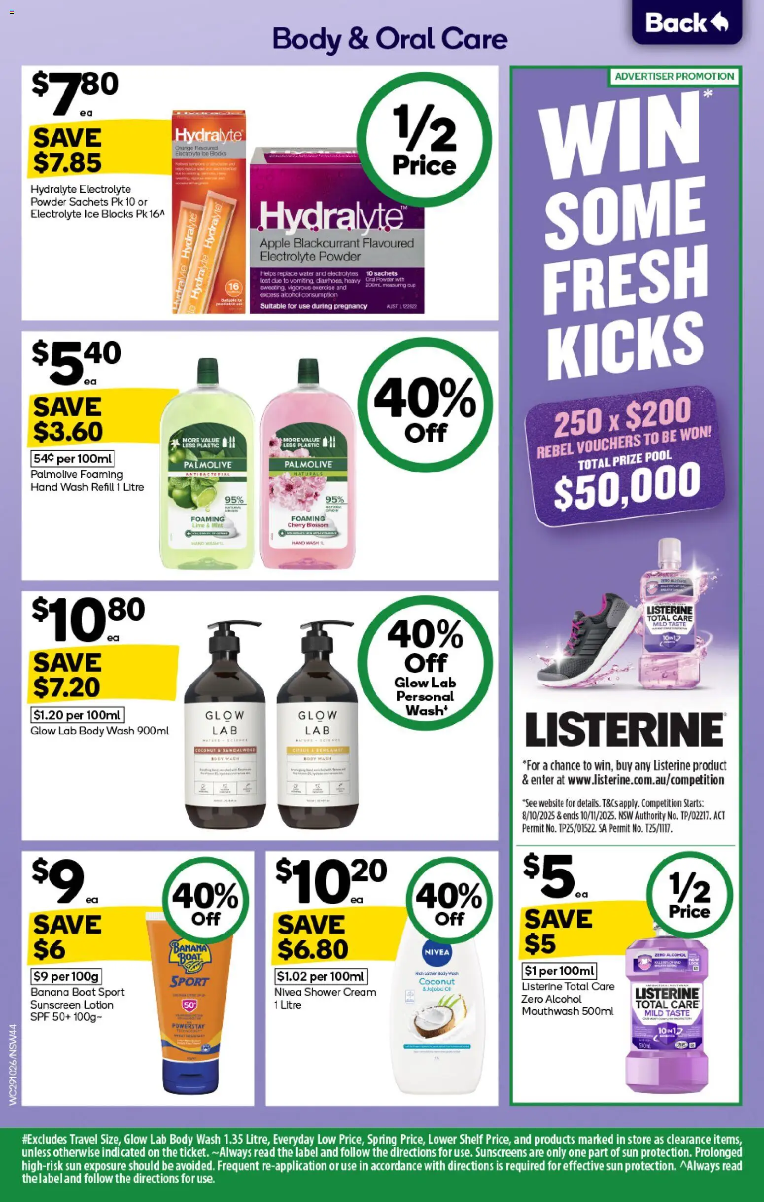 Woolworths catalogue - valid from 29.10.2025 | Page: 44 | Products: Lotion, Mouthwash, Lime, Hand wash