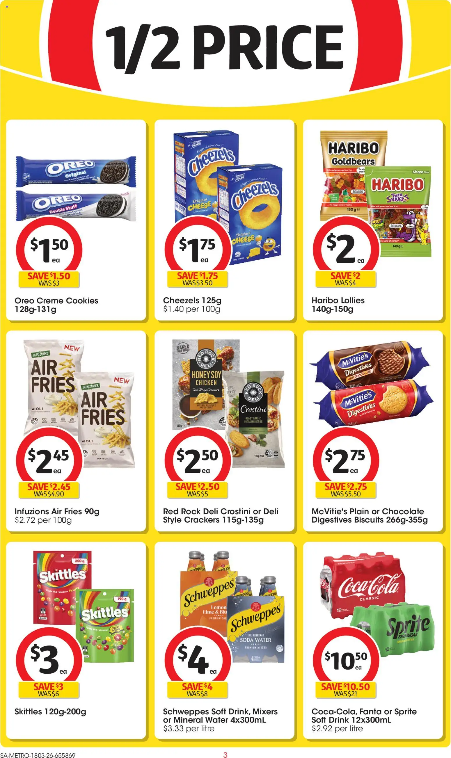 Coles catalogue - valid from 18.03.2026 | Page: 3 | Products: Lollies, Biscuits, Sugar, Lime