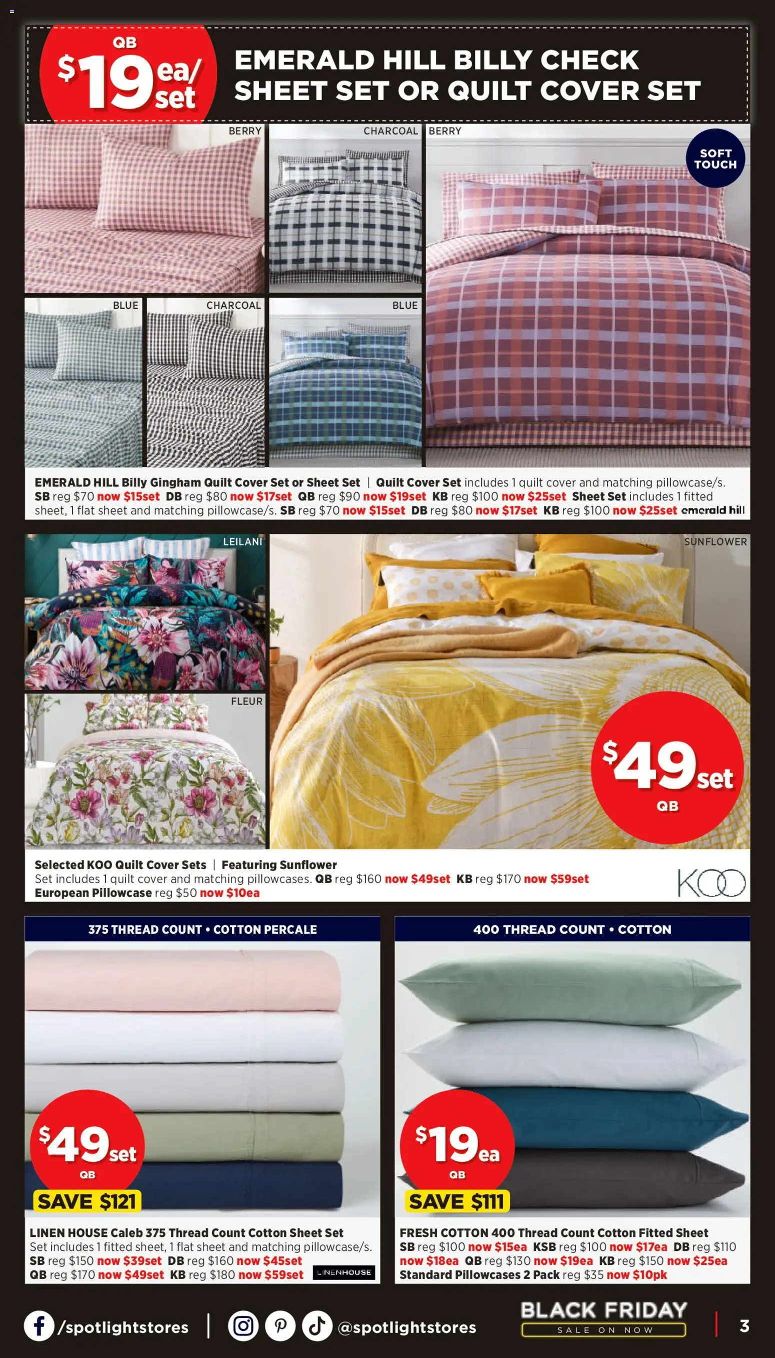 Spotlight catalogue - valid from 24.11.2025 | Page: 3 | Products: Emerald, Linen