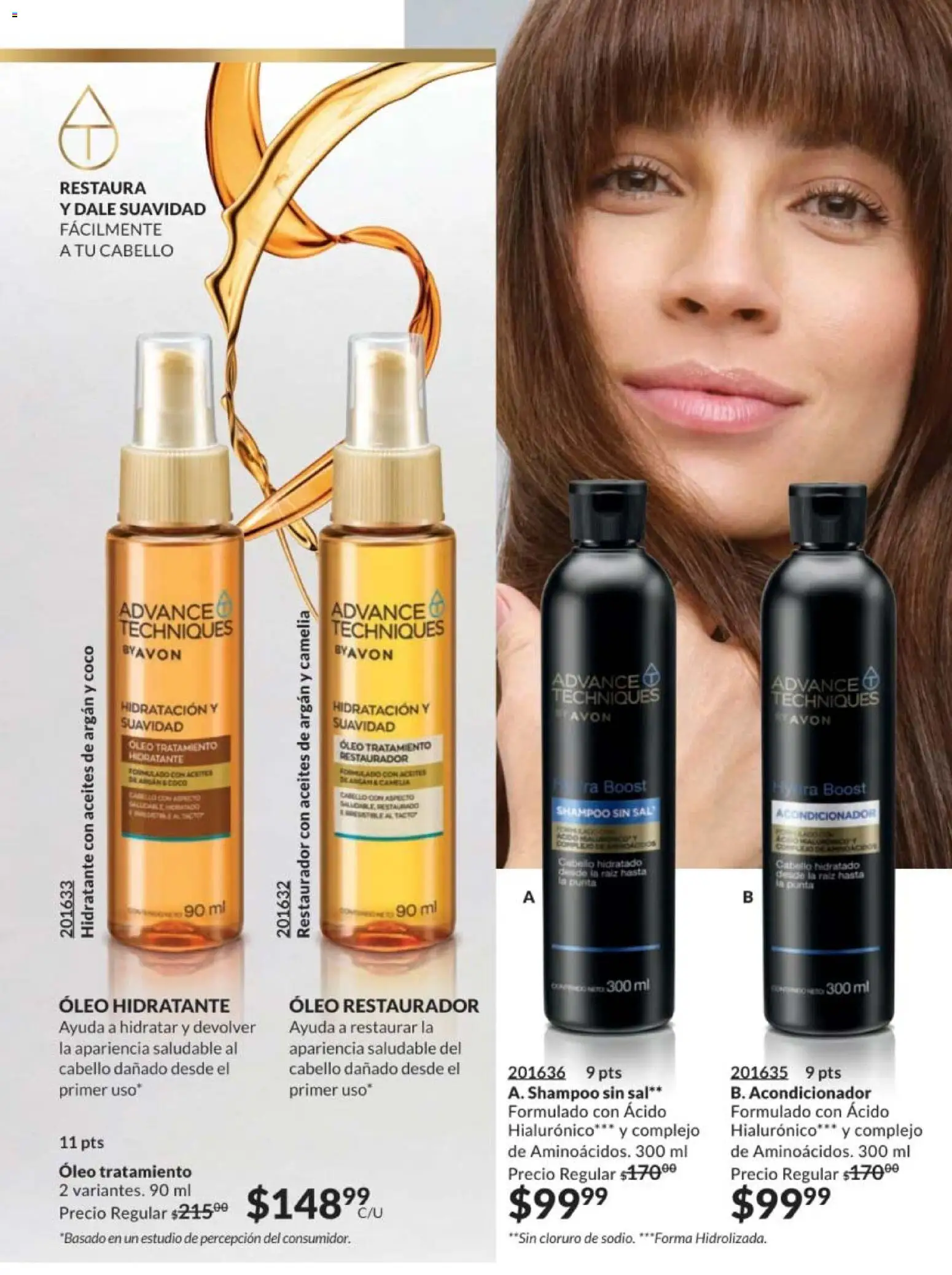 Nuevas ofertas de AVON válidas en toda la República Mexicana desde el 28.11.2025. ¡Encuentra las mejores ofertas en AVON campaña 18 2025! | Página: 196 | Productos: Sal, Acondicionador