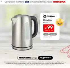 Catálogo Hiraoka válido desde 11.09.2025 | Página: 6 | Productos: Hervidor