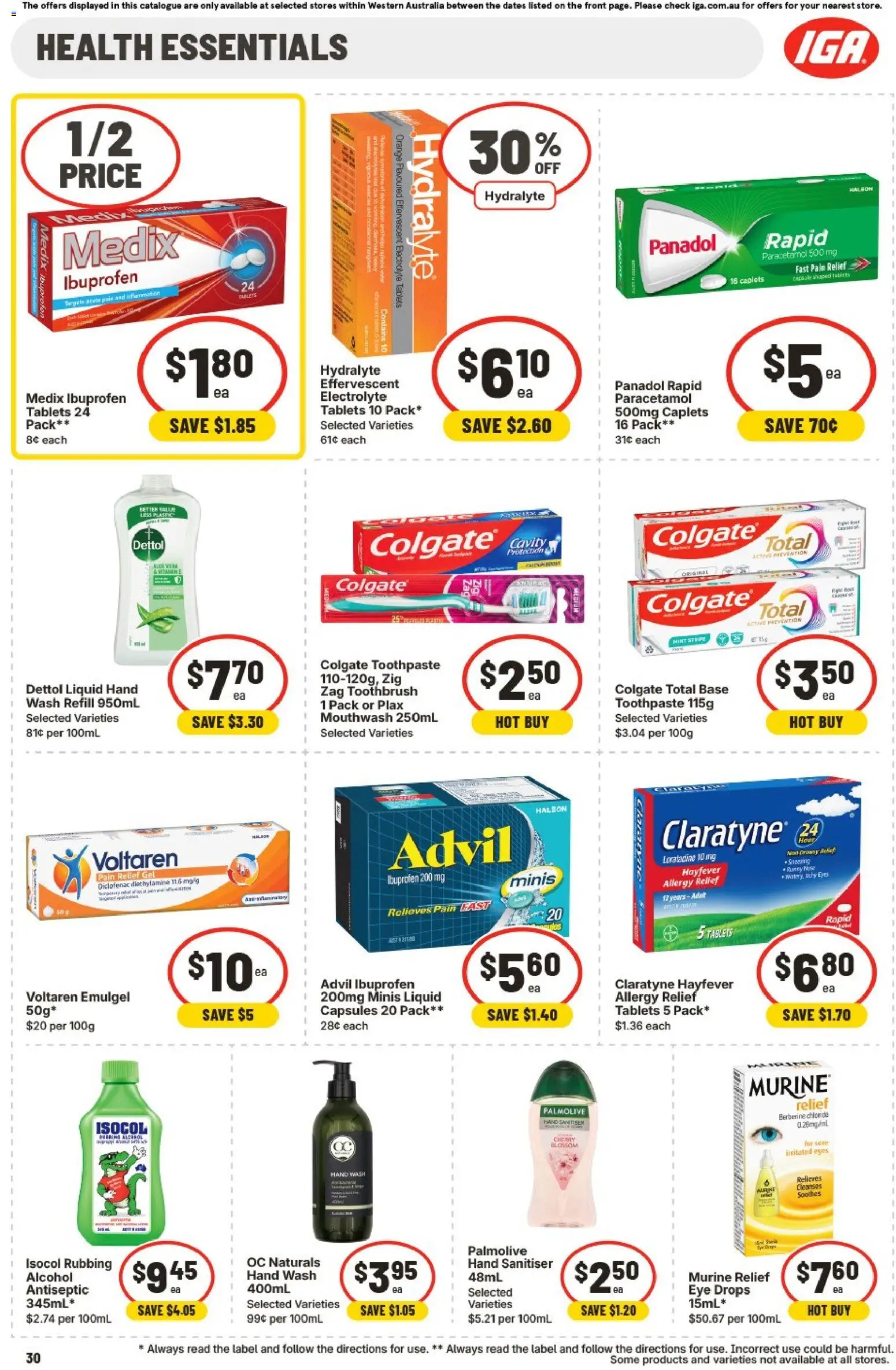 IGA catalogue - valid from 24.12.2025 | Page: 33 | Products: Mouthwash, Toothbrush, Hand sanitiser, Vitamin