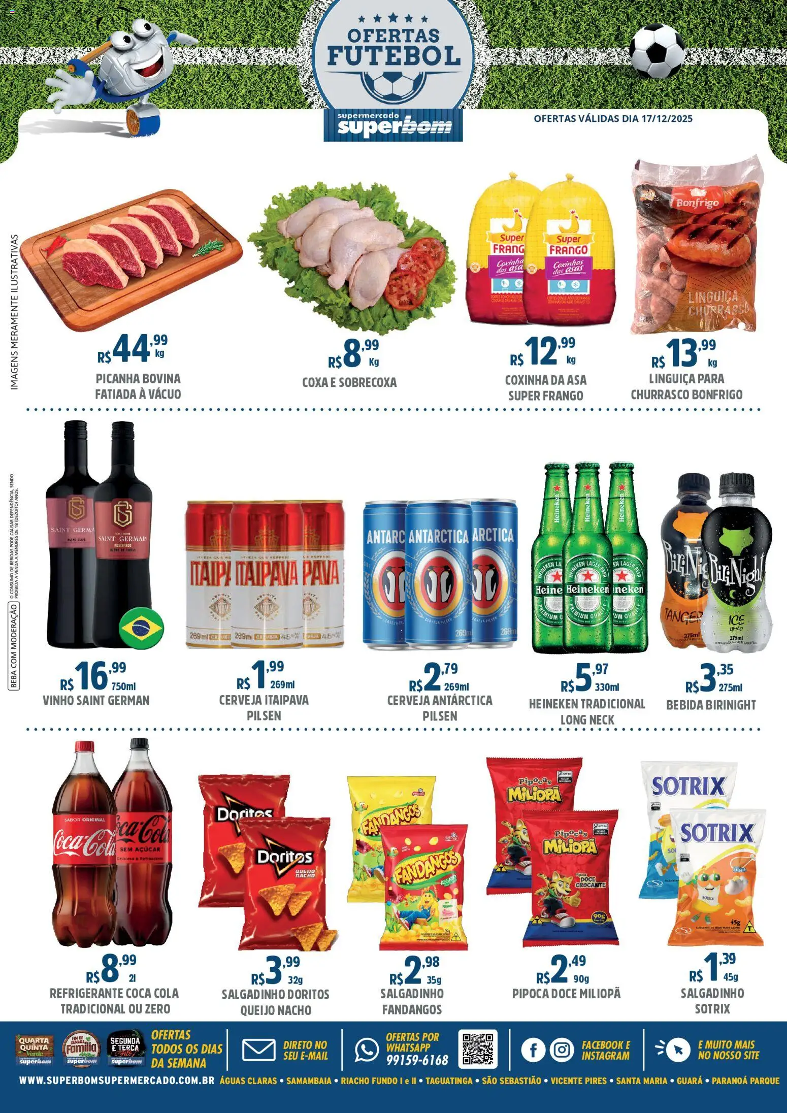 Superbom Folheto - válido de 17.12.2025 | Página: 1 | Produtos: Cola, Queijo, Vinho, Açúcar
